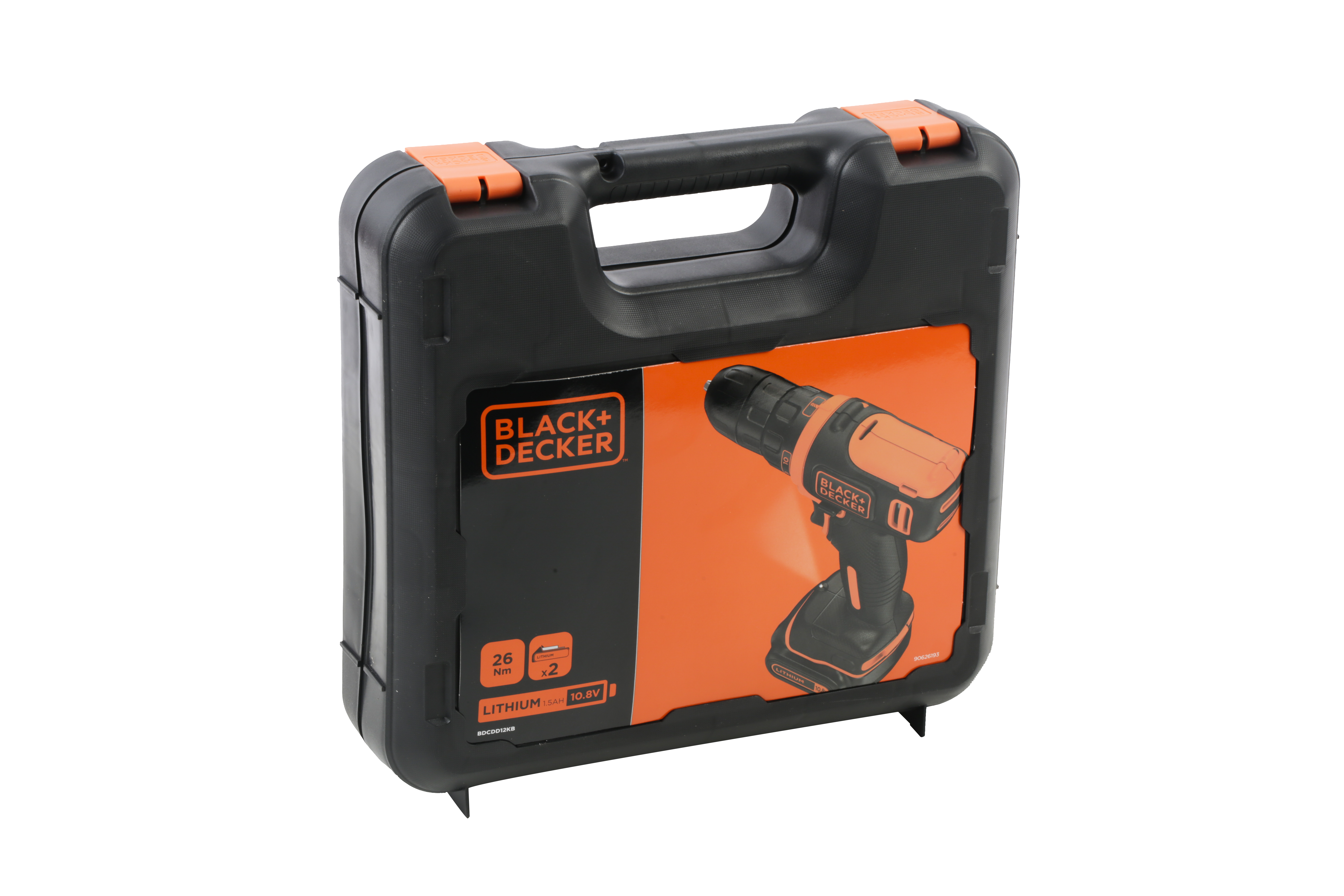 Avvitatore a batteria BLACK + DECKER BDCDD12KB-QW 10.8V 1.5Ah, 2 batterie + valigetta in plastica - 23