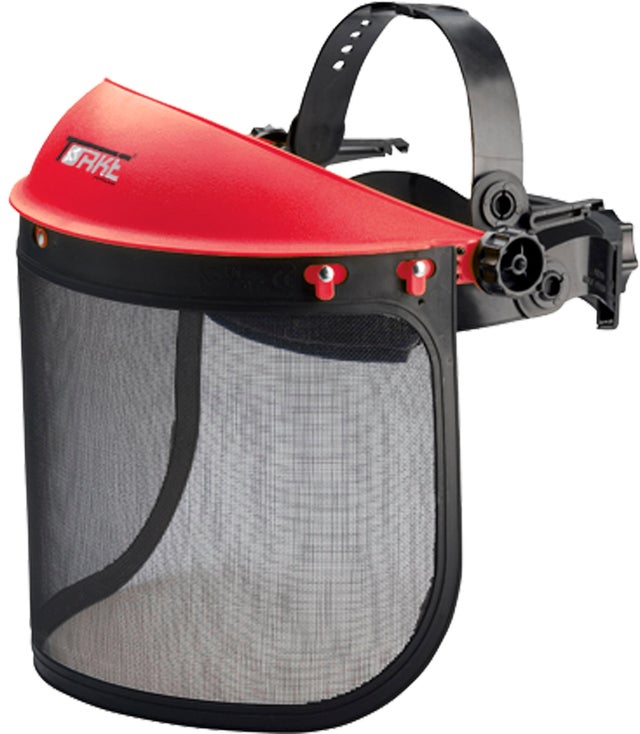 Viseira de proteção em pvc vermelho e preto tamanho único Torke Rede