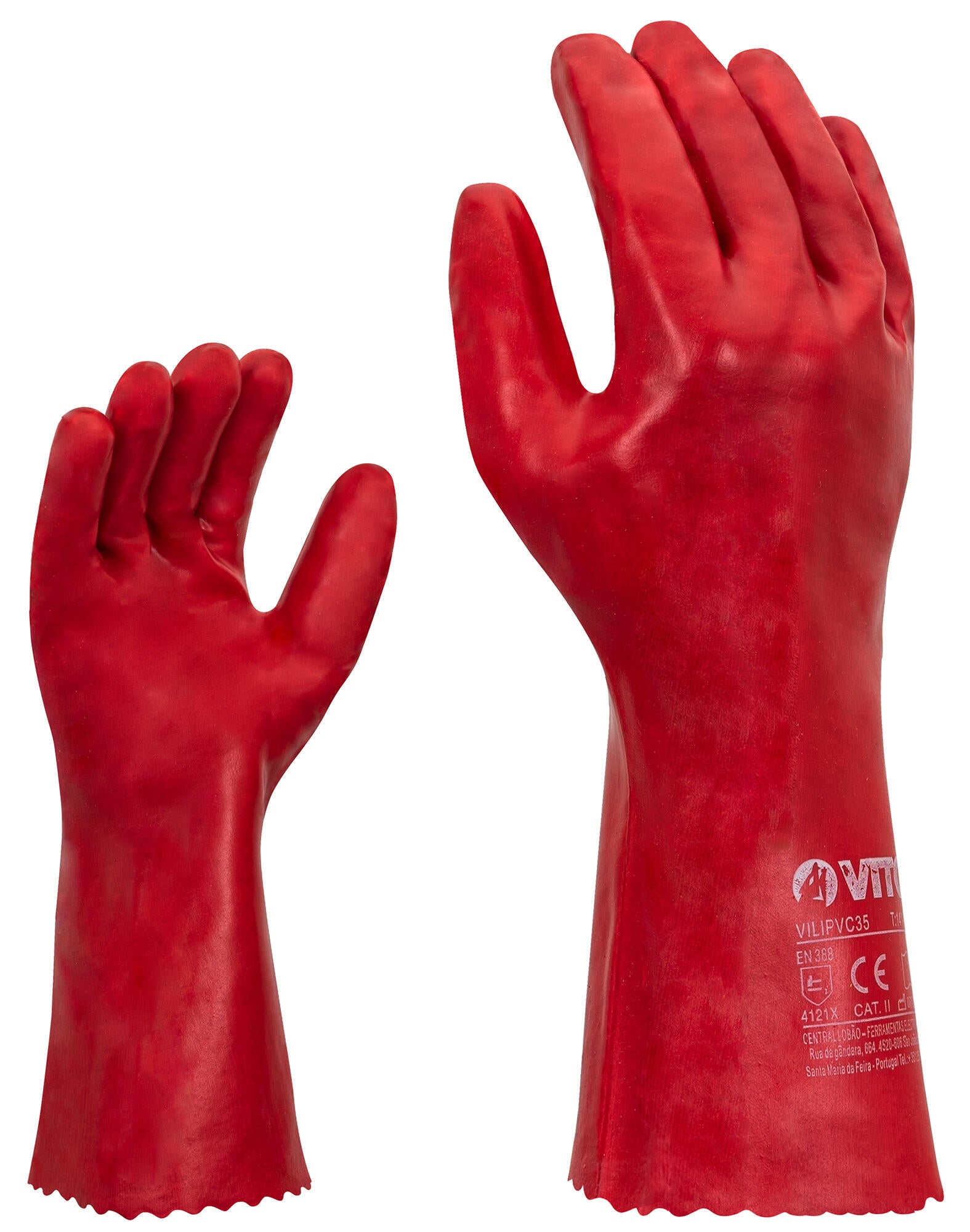 Luvas em PVC VITO VILIPVC35 35CM M - 2