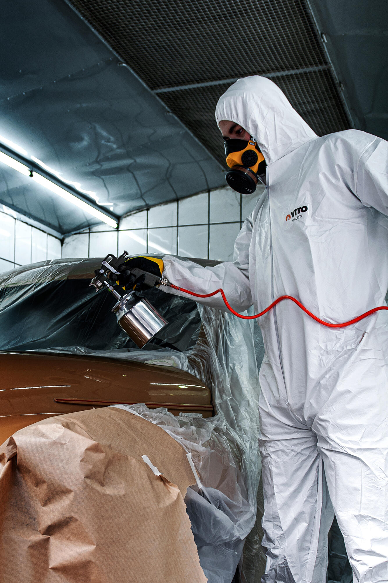 Macacão de trabalho polipropileno branco tamanho XXL - 2