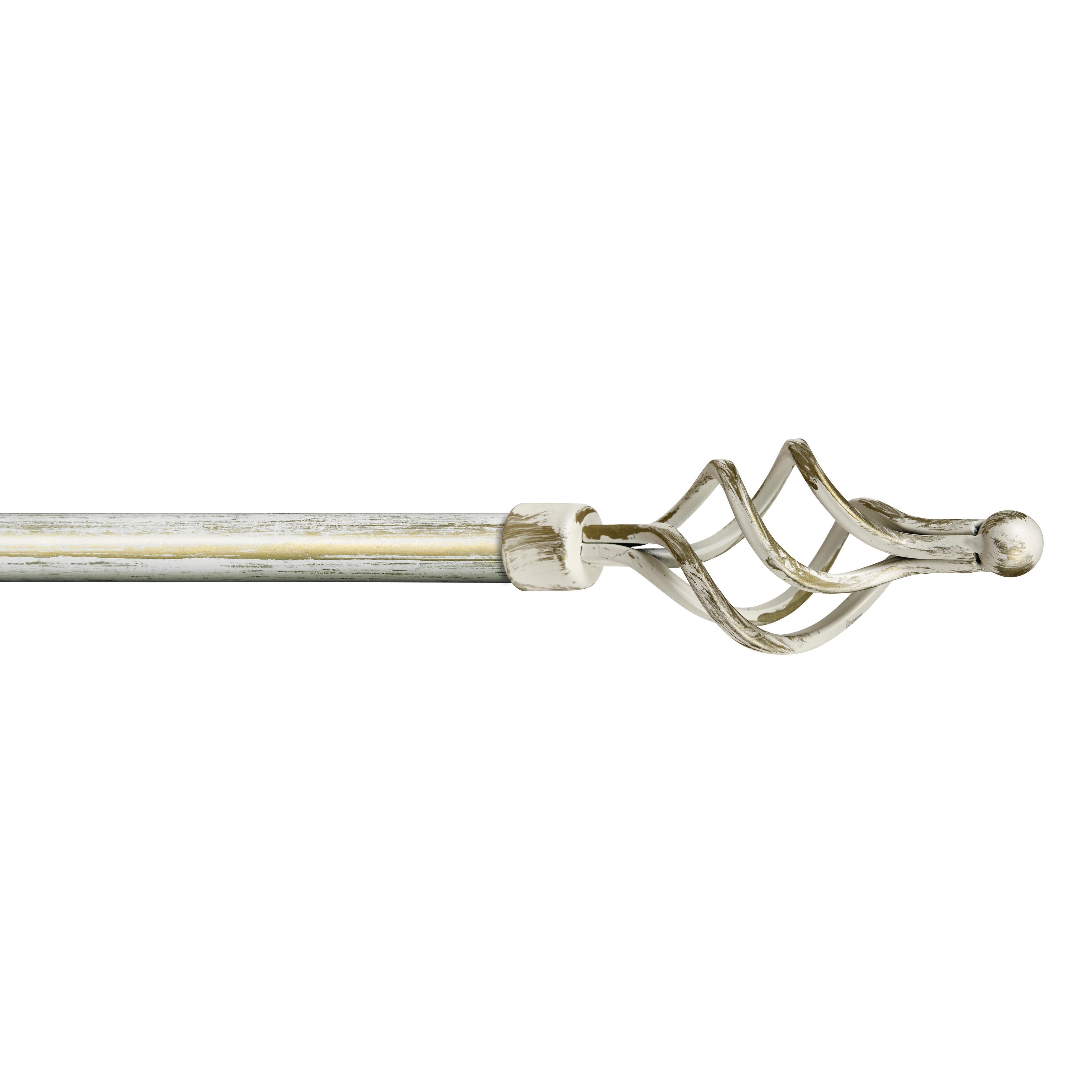 Kit Bastone Per Tenda Estensibile Square In Metallo 20mm Acciaio Lucido Da 120 A 210 Cm 82309130