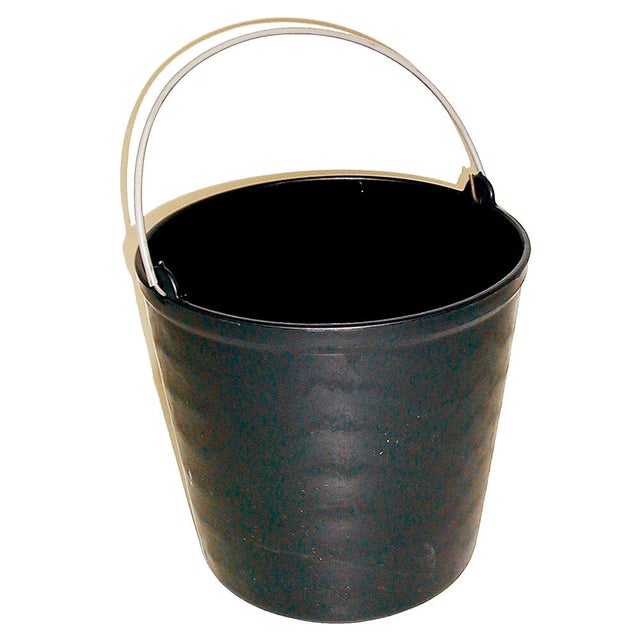 Balde para construção plástico preto com puxador 15 L