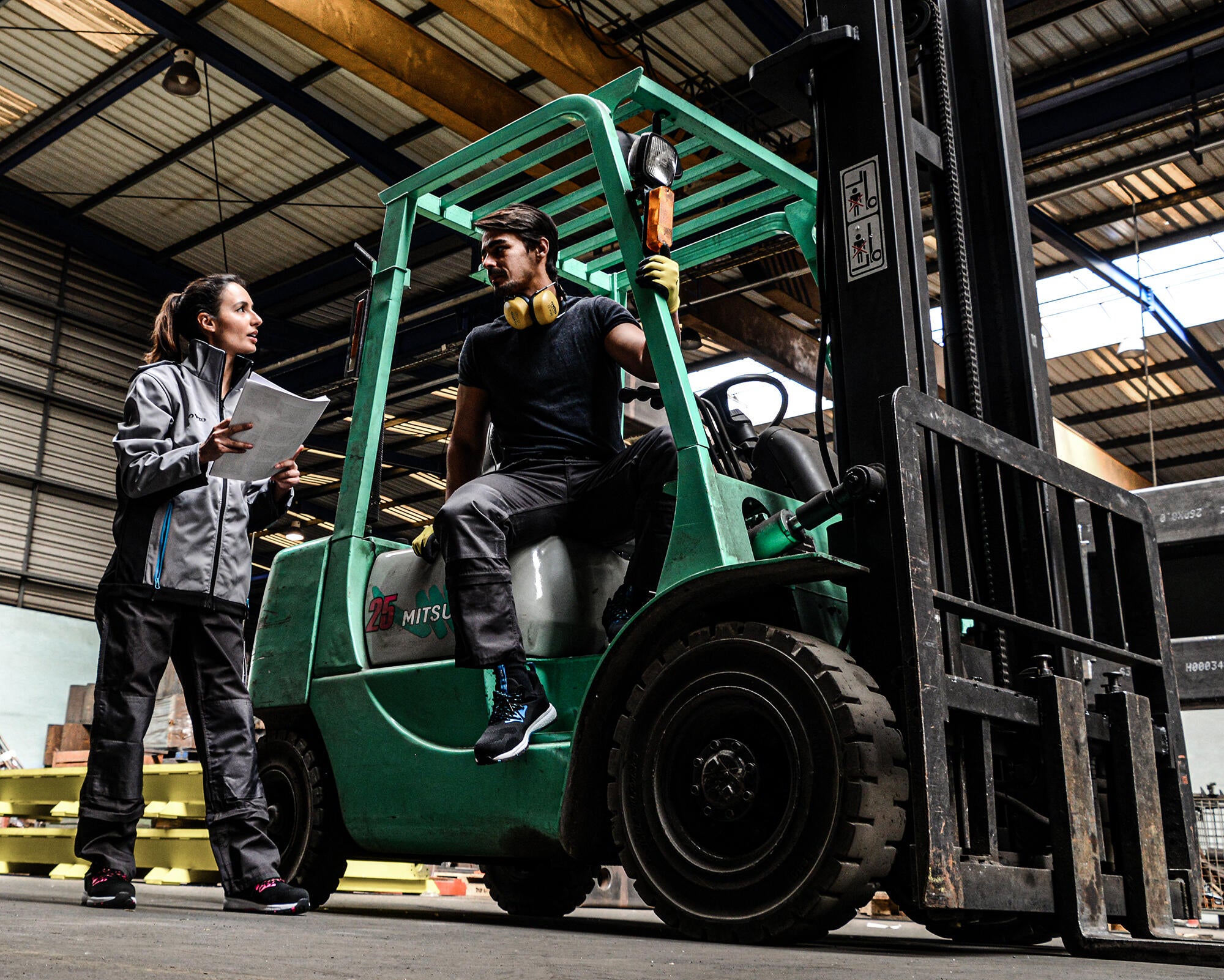 Sapato de segurança preto e azul S1P tamanho 45 Vito Thor - 4