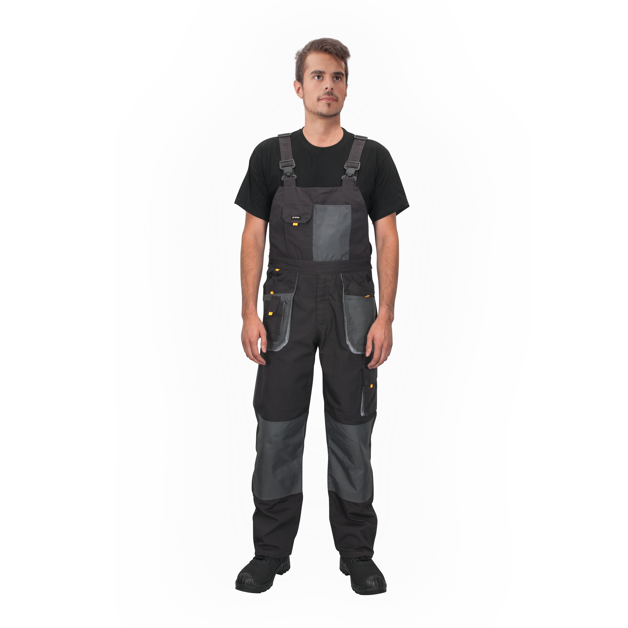 Jardineira de trabalho cinza tamanho 46 Vito Comfort Plus - 2