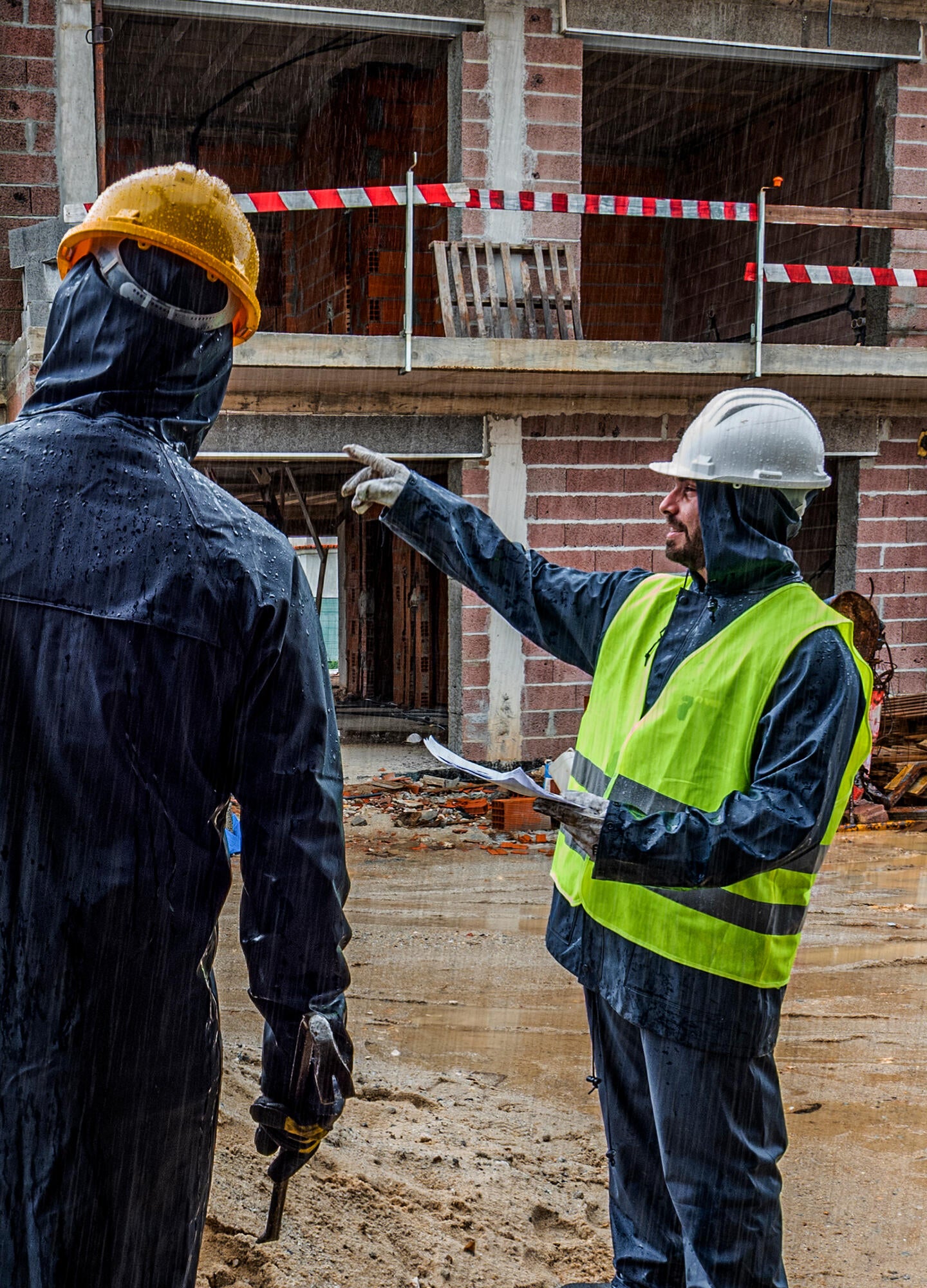Fato impermeável para chuva azul tamanho M Vito VIFPU - 4