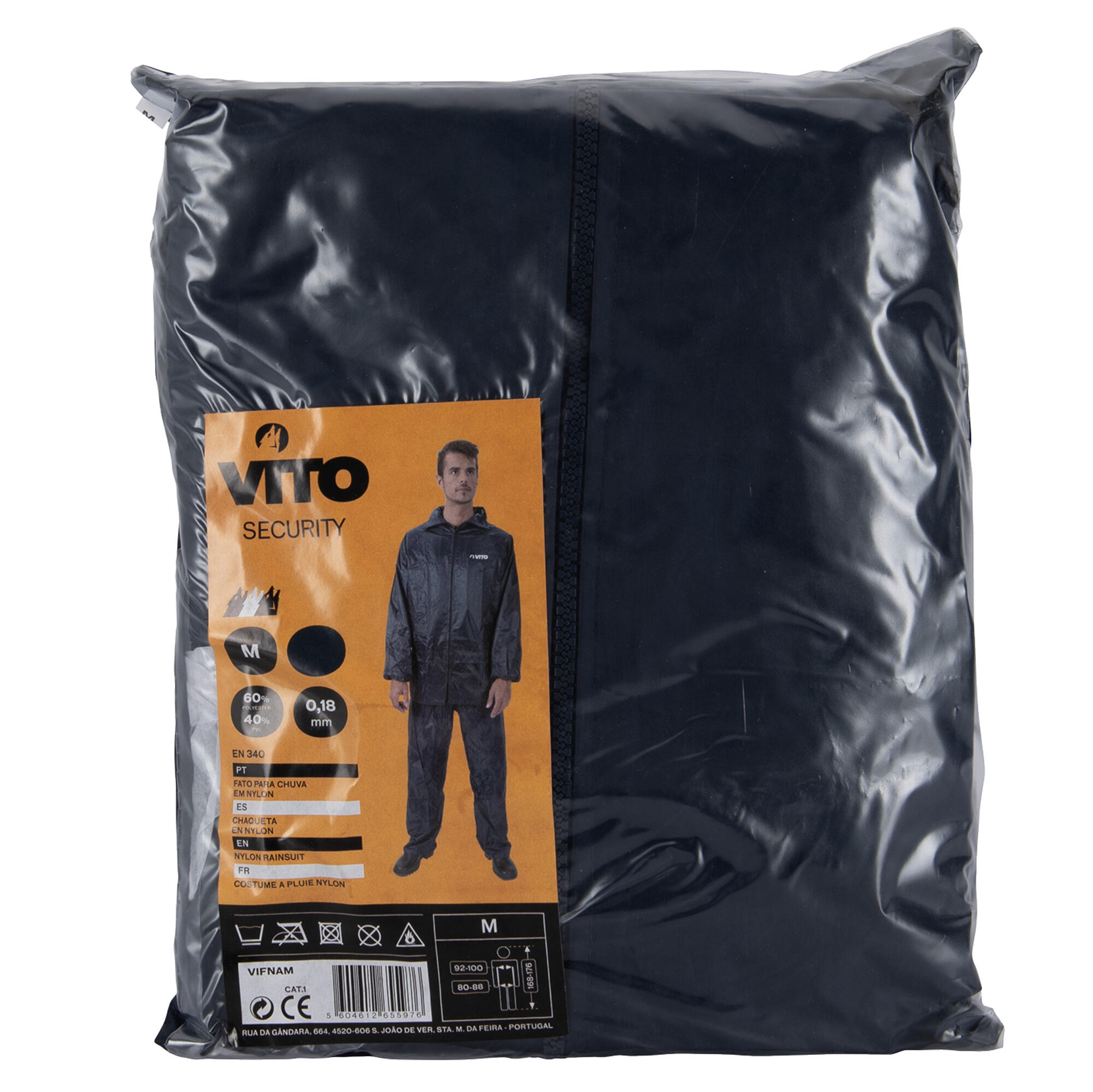 Fato impermeável para chuva azul tamanho XXL Vito VIFN - 9