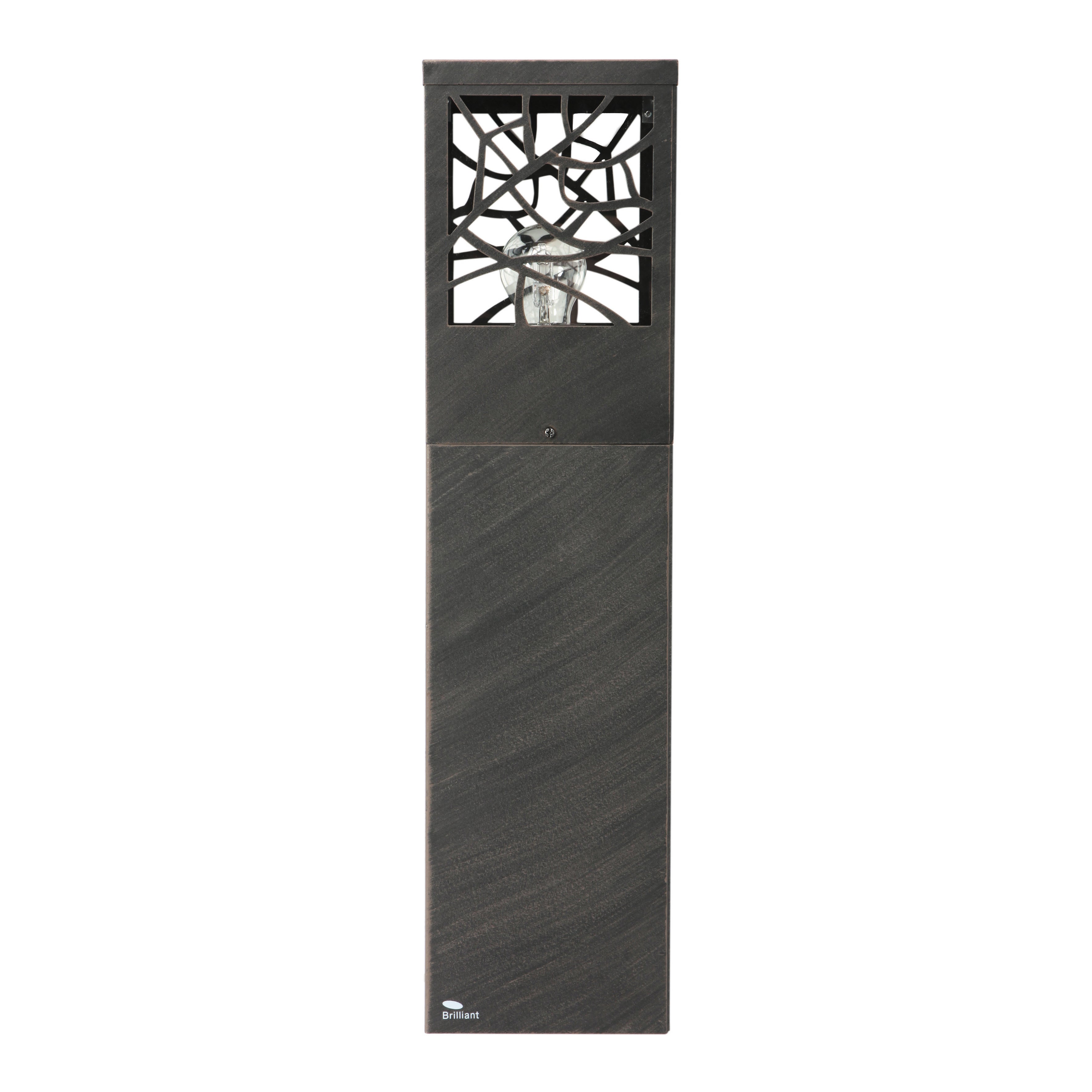 Lampione da giardino, Whitney H 59 cm, ruggine, IP44 - 2
