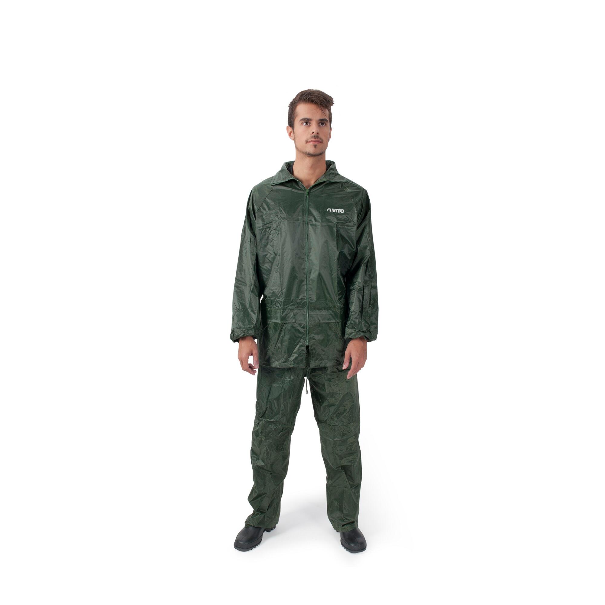 Fato impermeável para chuva verde tamanho L Vito VIFN - 2