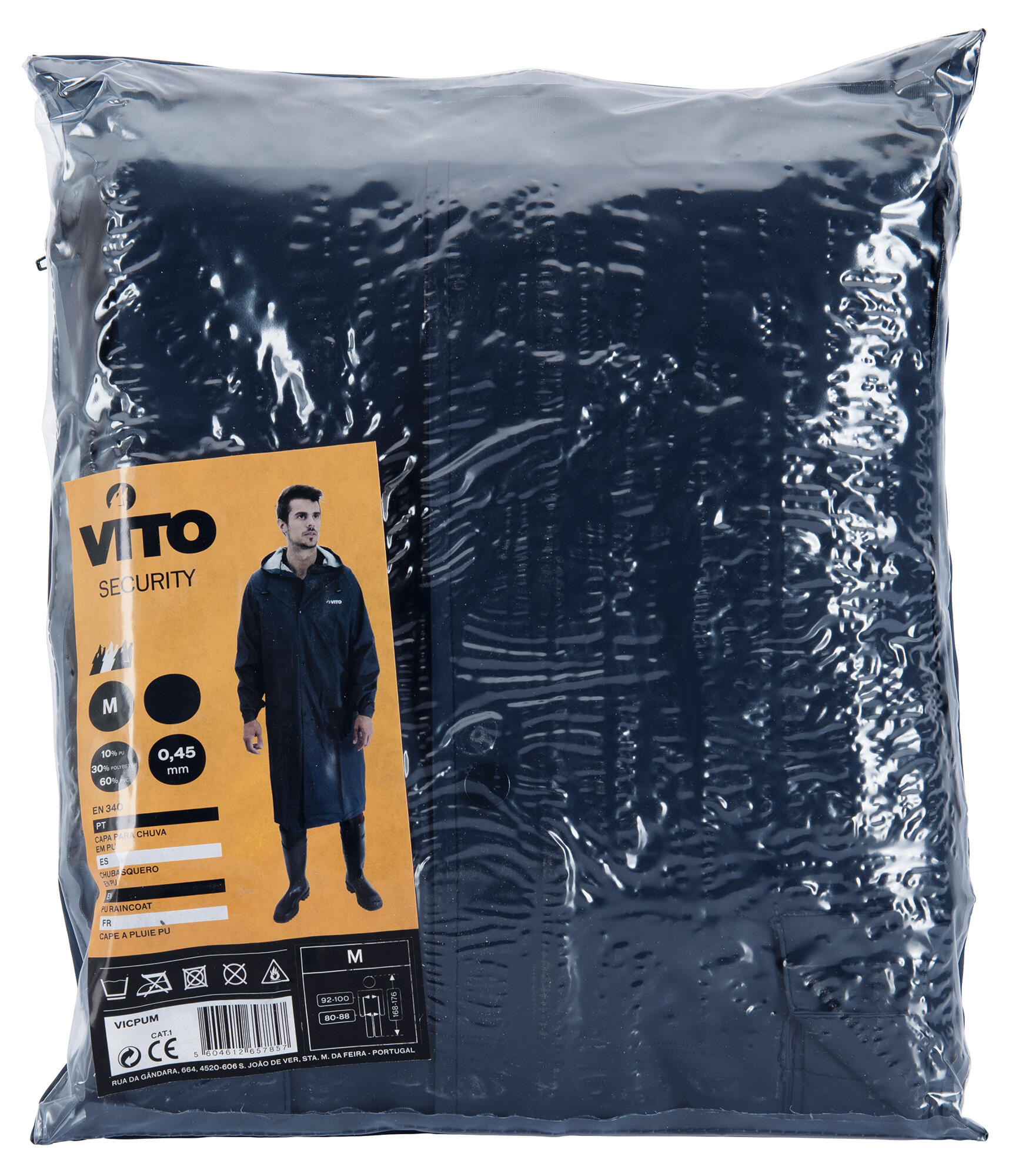 Fato impermeável para chuva azul tamanho M Vito VIFPU - 5