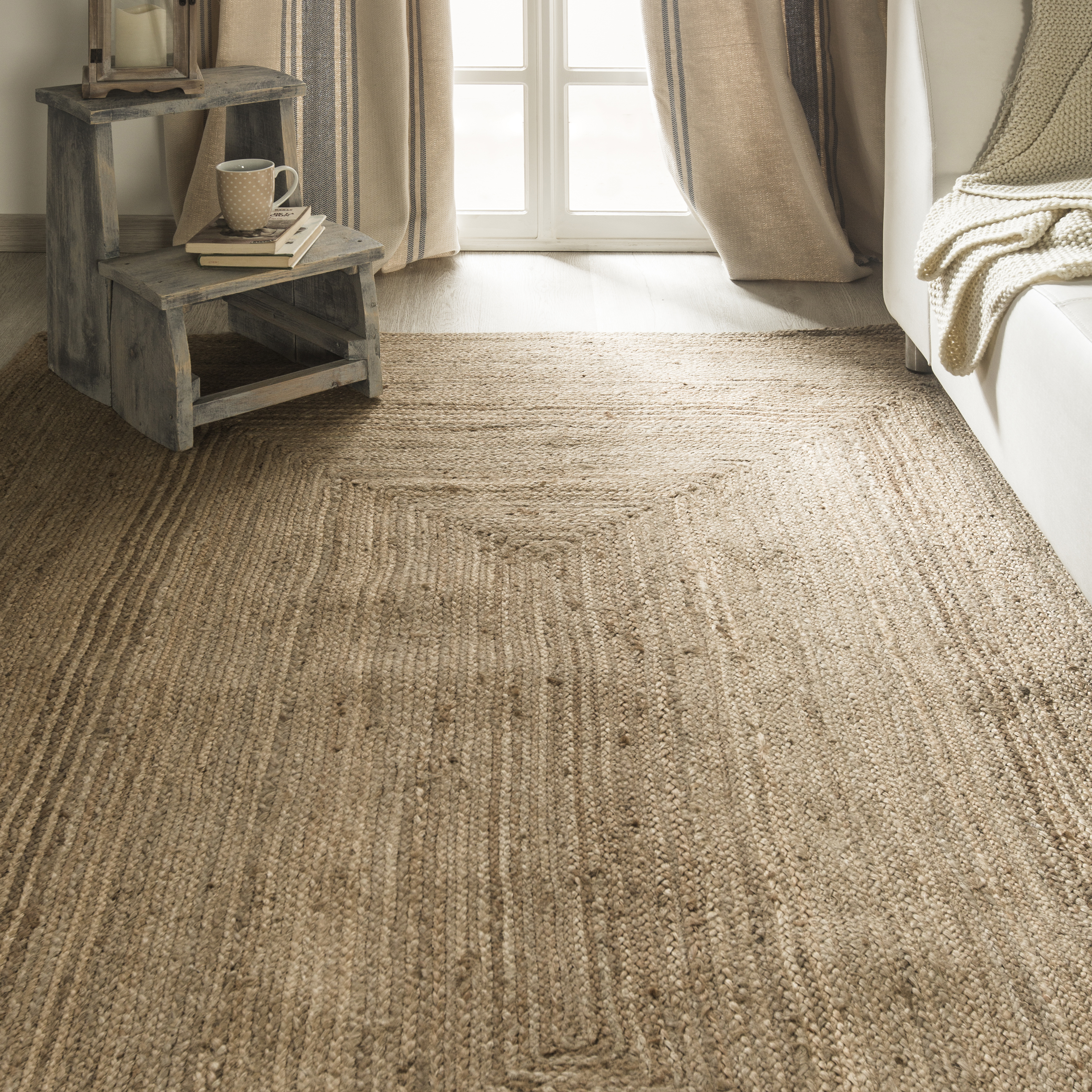 Tapete natural JUTA ALHAMBRA 160X230CM LISO NATURAL - 3