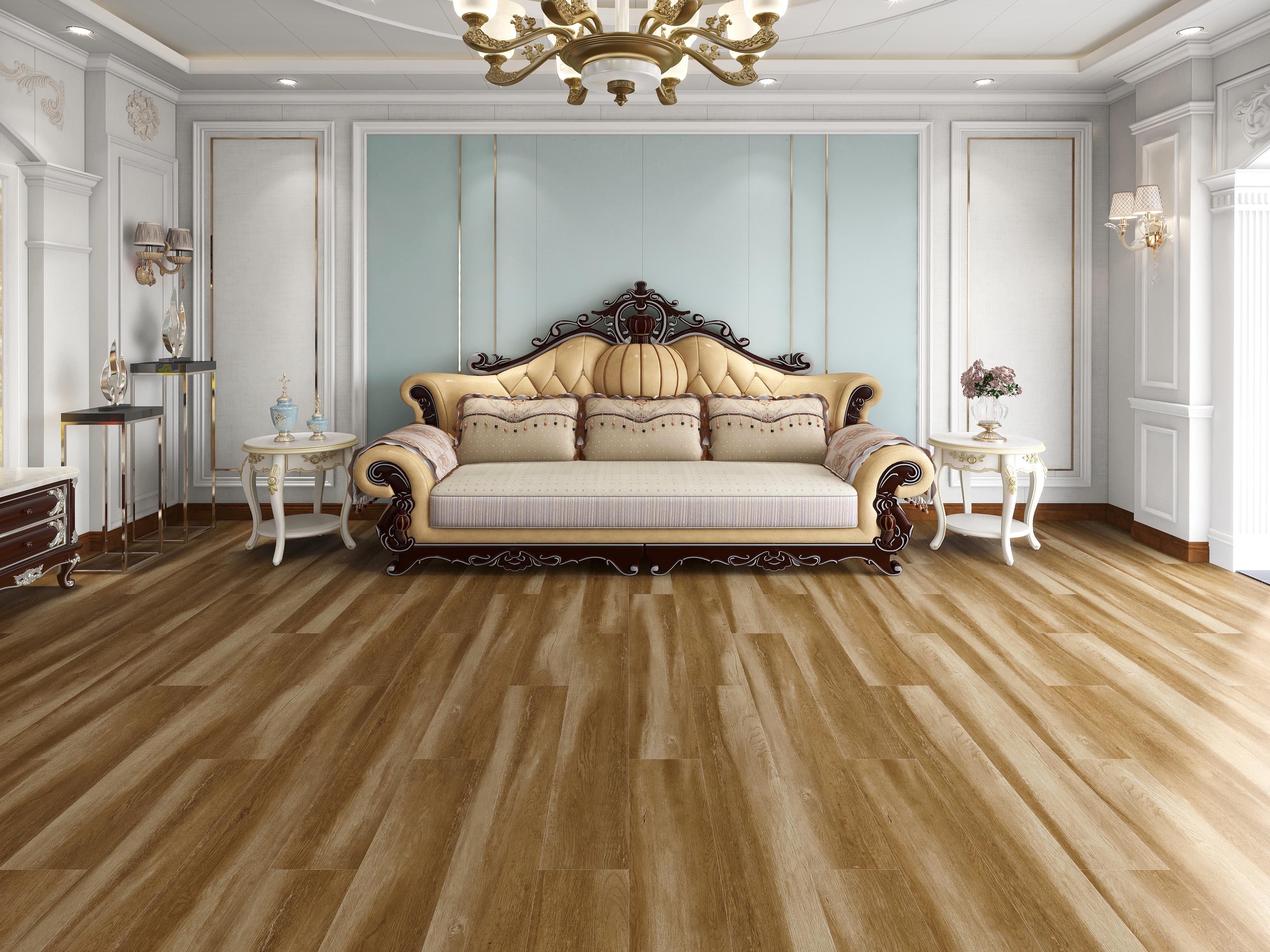 Pavimento vinílico SPC click flutuante Caravel Berrio premium Ribadão 6,5 mm com base NAT387 - 2