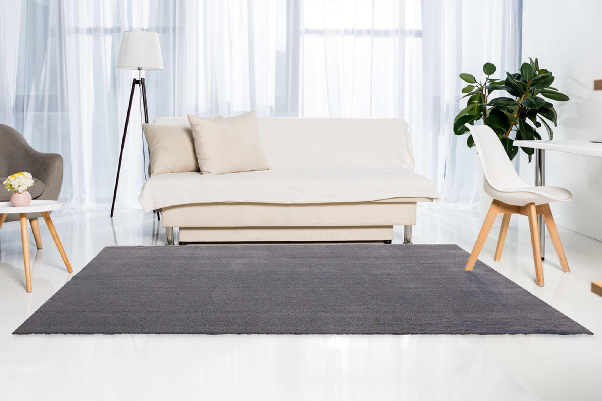 Tapete liso TOUCH 60x115 cm cinza - 3