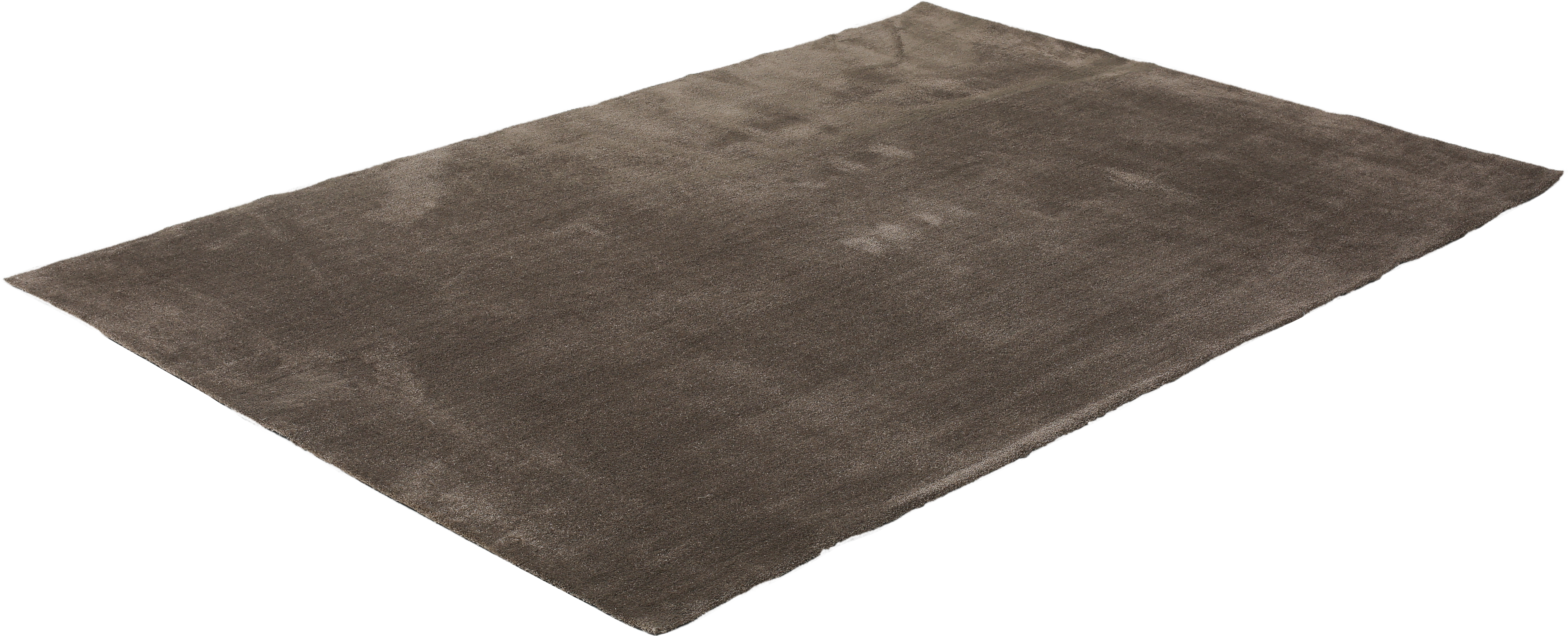 Alfombra poliamida pelo medio touch 71351/080 liso marron 160x160cm
