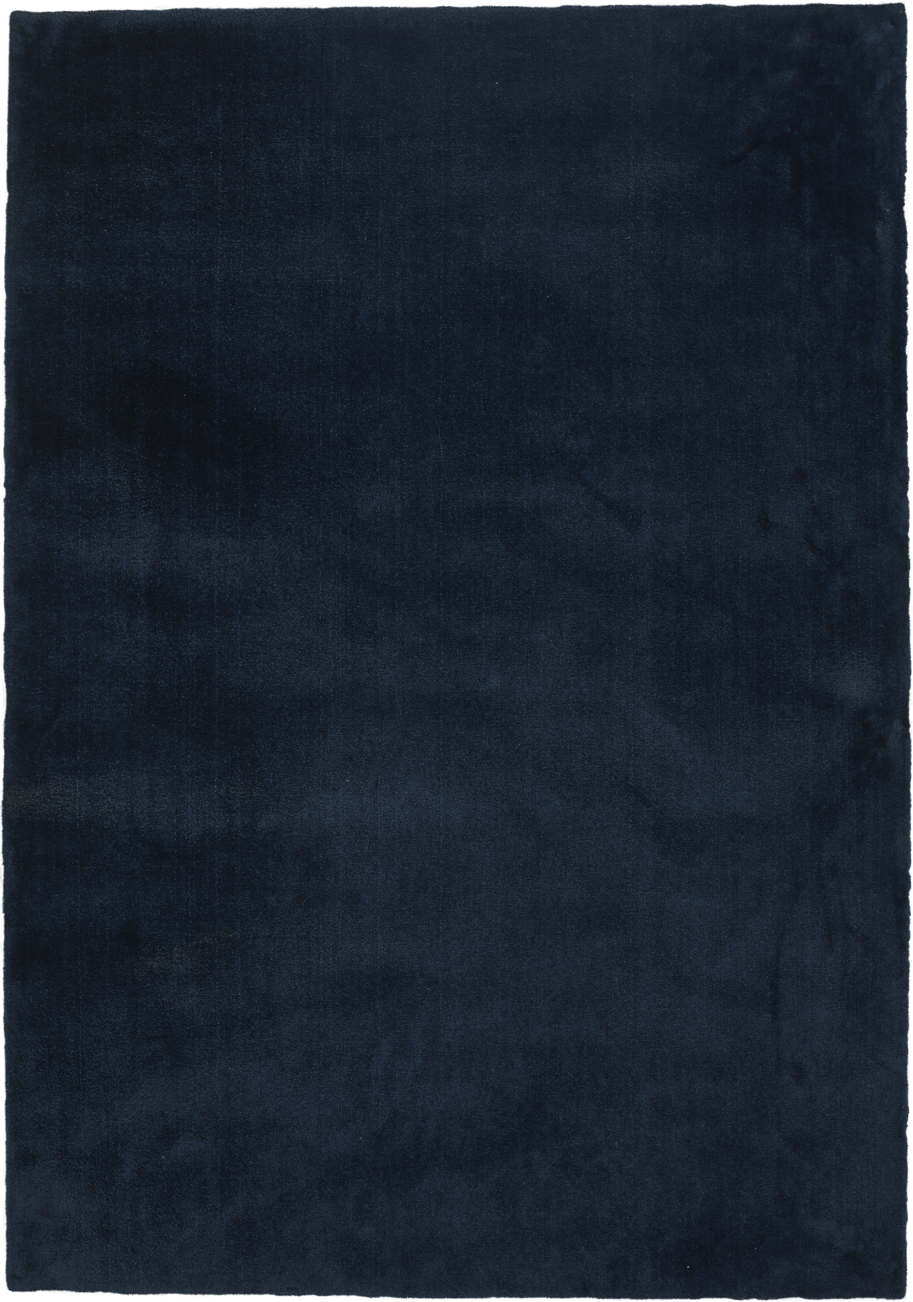 Alfombra pie de cama poliamida pelo medio touch 71351/090 liso azul lavable en lavadora 60x115cm