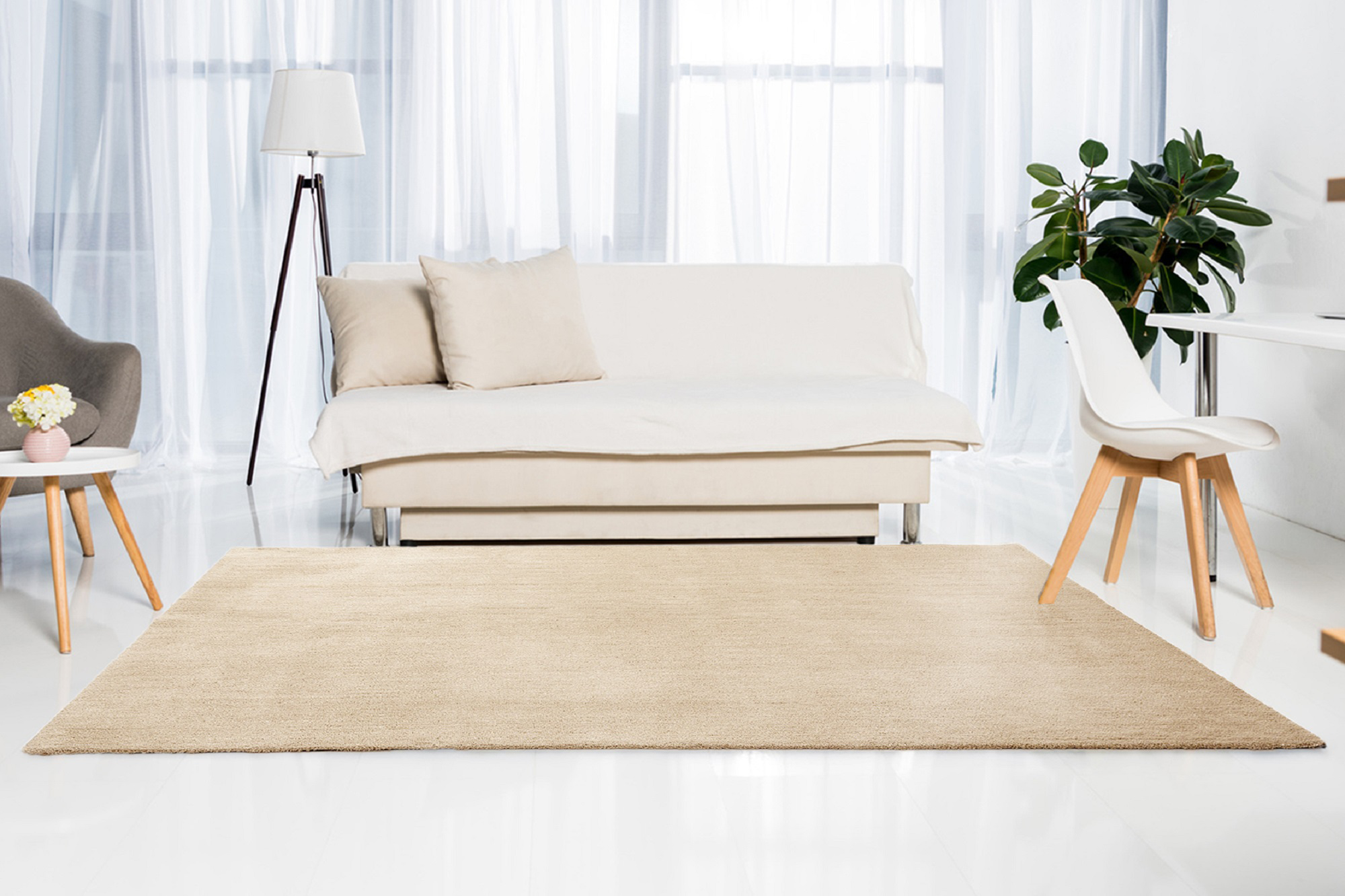 Tapete liso TOUCH BEGE CLARO 056 160X230CM - 2