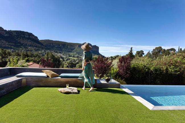 Erba Sintetica Humphrey 20mm - Rotolo 2x5m (10m²) - 4 Colori Fibra - Realistica E Resistente - Foto 11