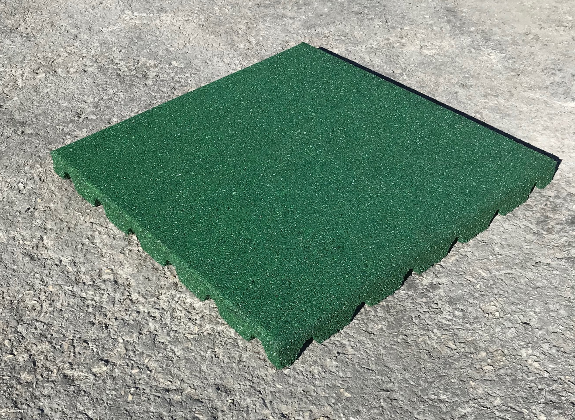 Pavimento de borracha SBR 50x50 CAUTCHU verde 43 MM - 9