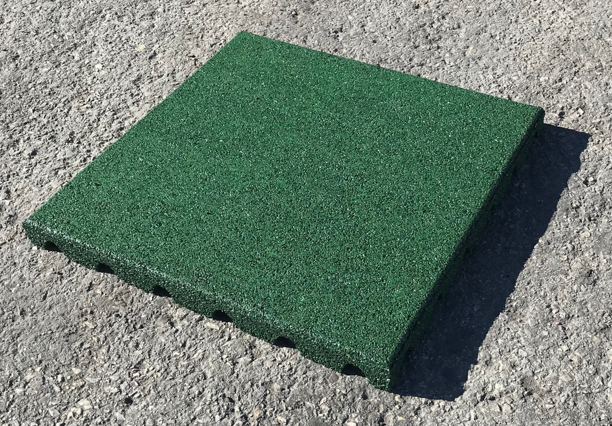 Pavimento de borracha SBR 50x50 CAUTCHU verde 43 MM - 8