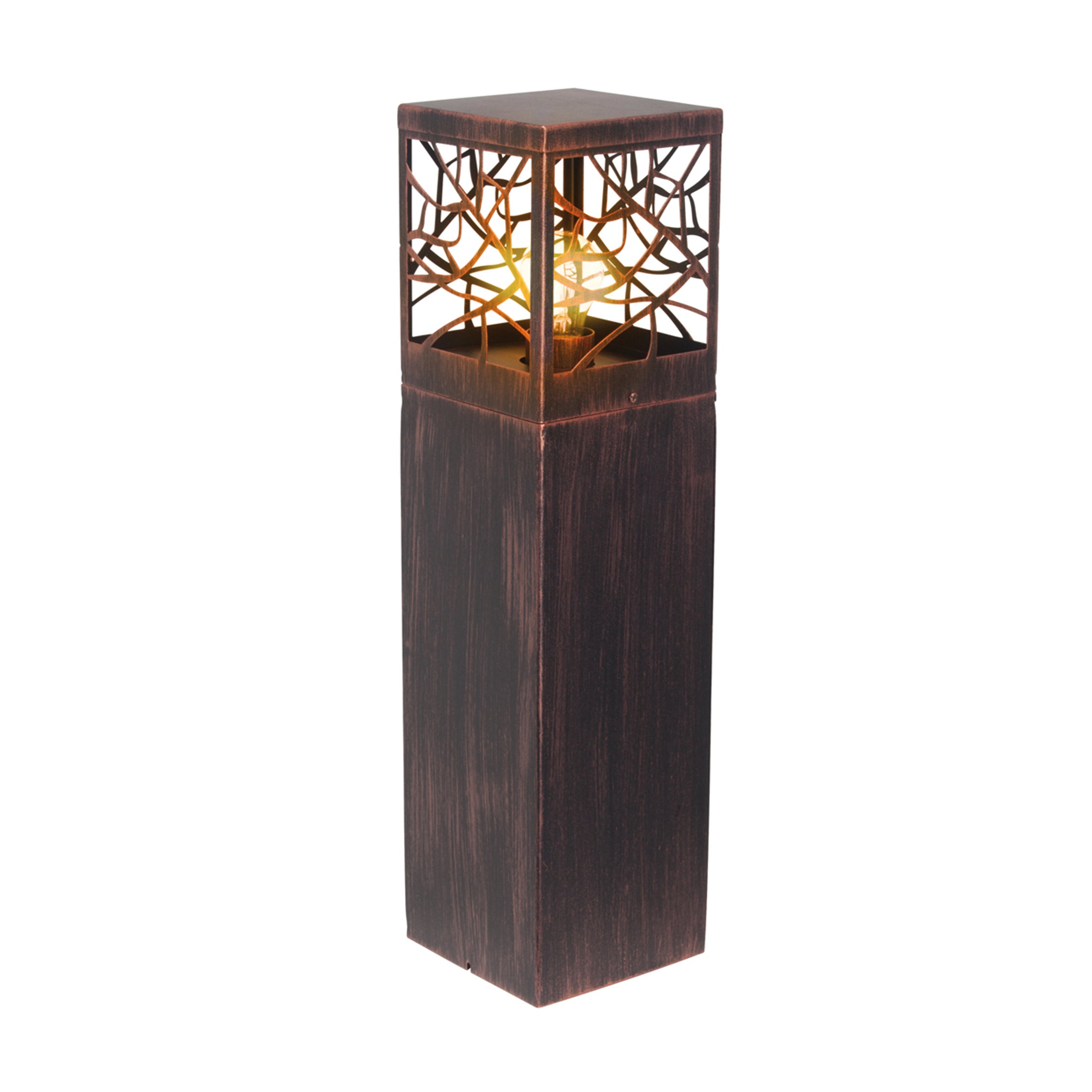 Lampione da giardino, Whitney H 59 cm, ruggine, IP44 - 4