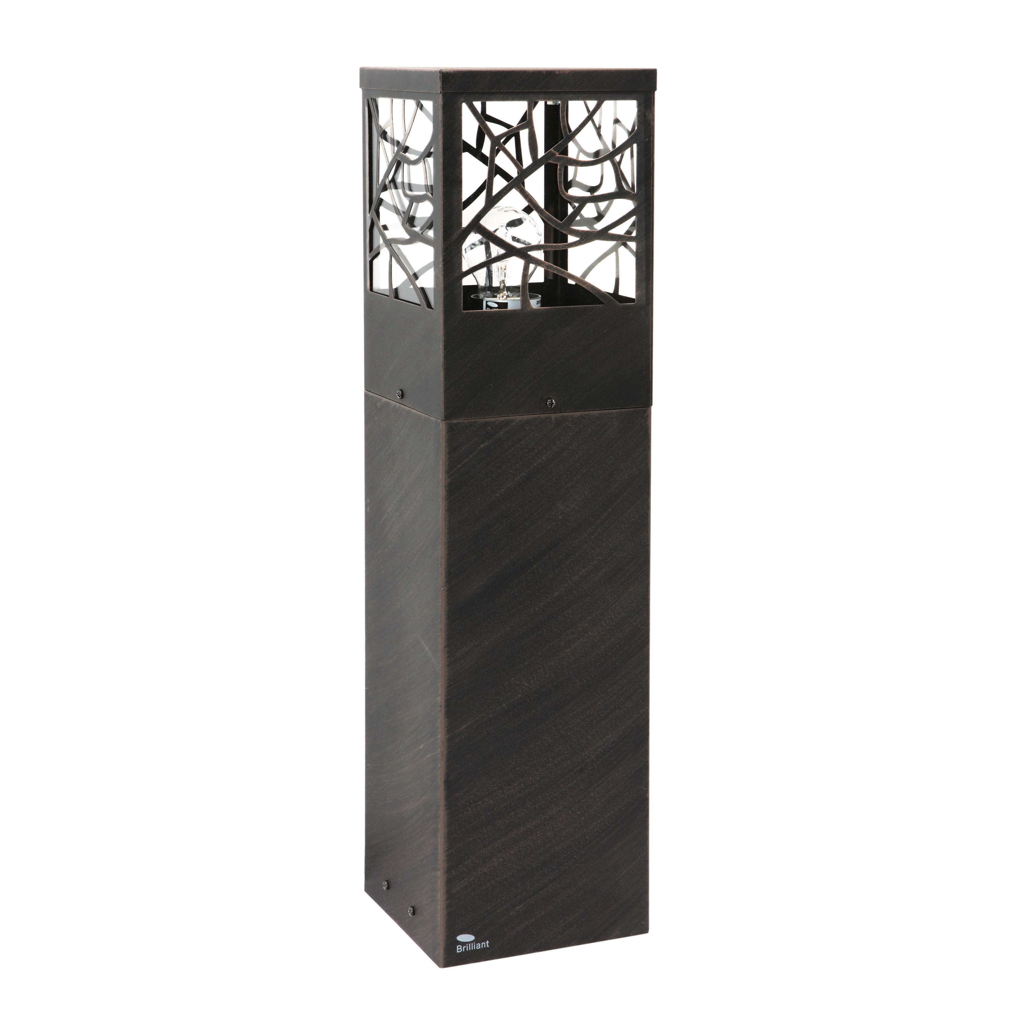Lampione da giardino, Whitney H 59 cm, ruggine, IP44 - 3
