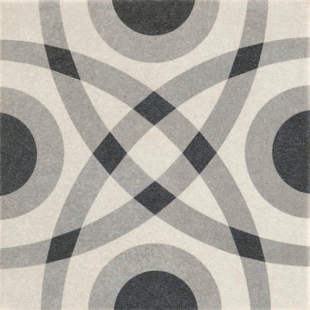 Pavimento cerâmico Recer Twenties Circle 20x20 cm