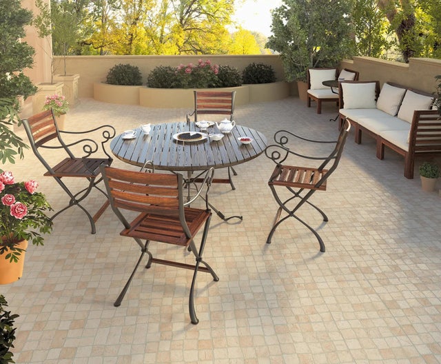 Pavimento cerâmico Calçada Chiado branco 33x33 cm