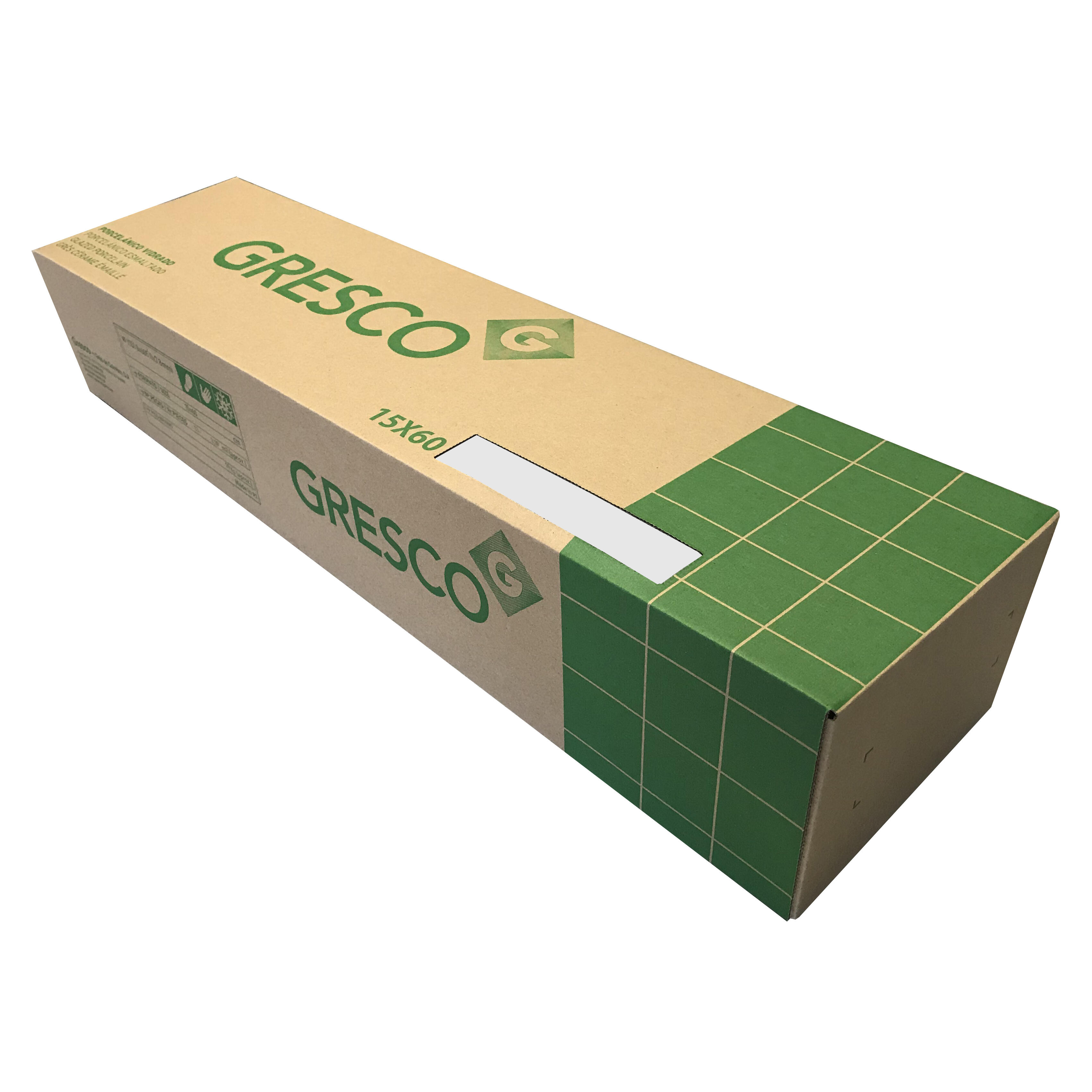 Pavimento cerâmico Plis bege 15x60 cm Gresco Grace - 2