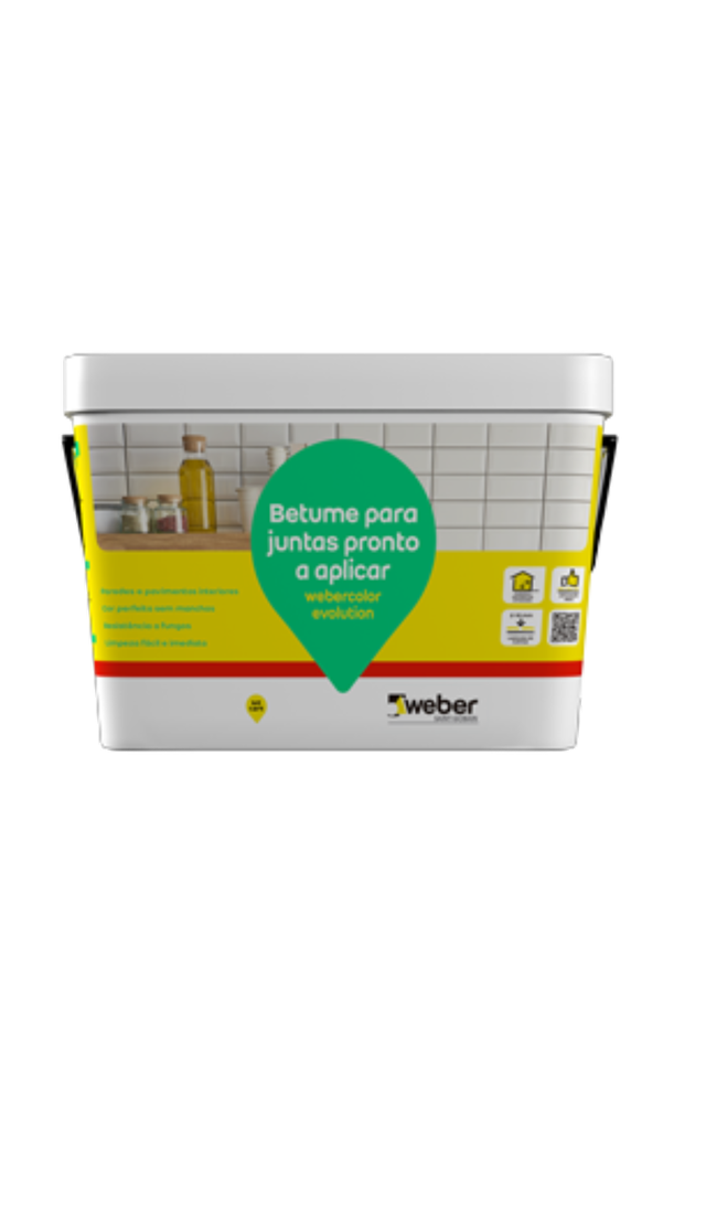 Betume para juntas pronto a usar WEBERCOLOR EVOLUTION BRANCO