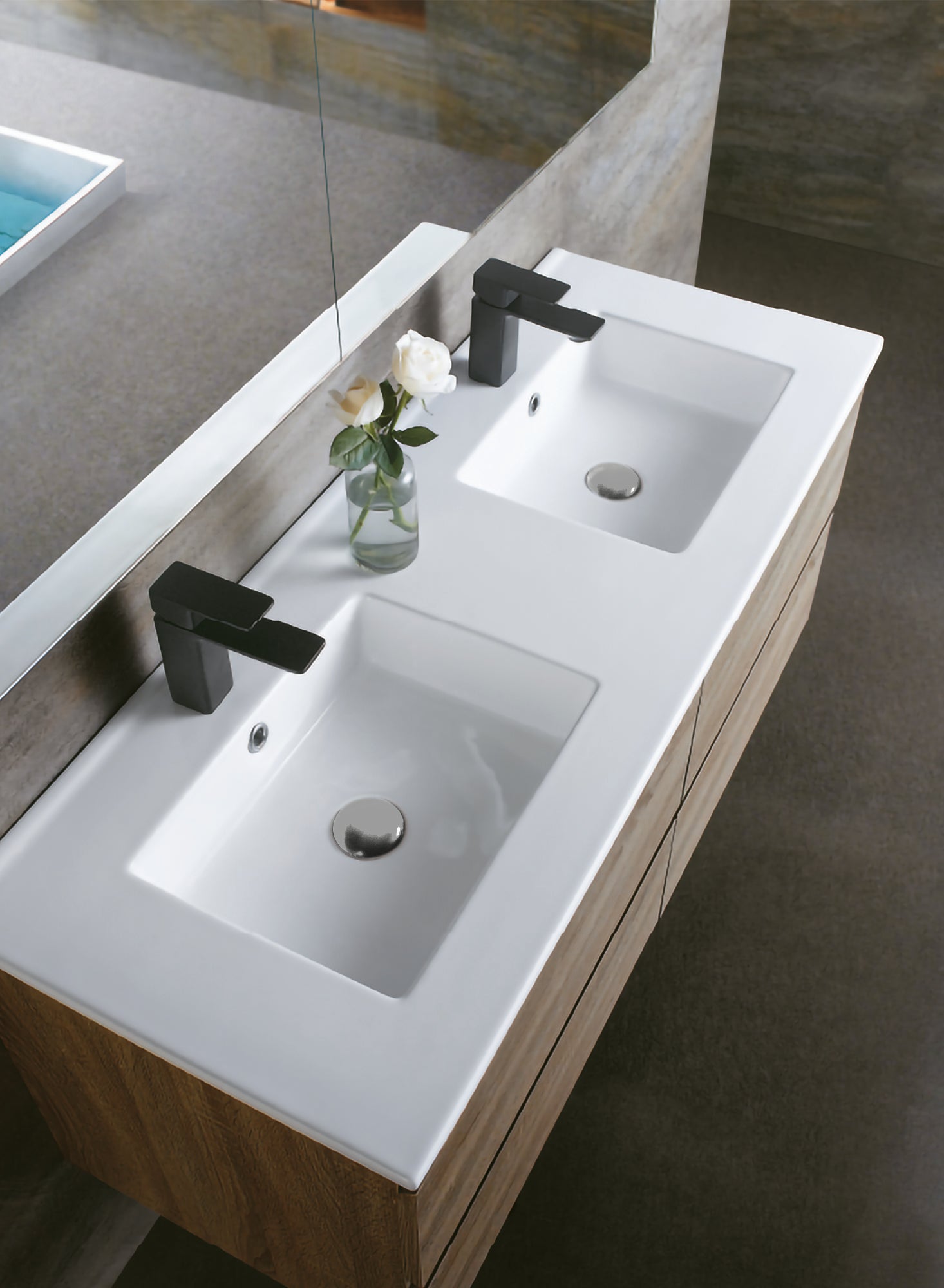 Lavatório de encastrar SPIRIT 120 DE 1 CUBA CERÂMICO - 2