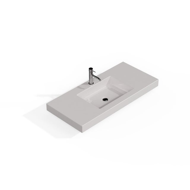 Lavatório apoio centro branco 101x46x12 cm Banhoazis Alegri
