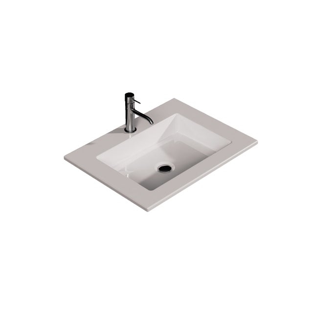 Lavatório de encastrar LUPI 61x11.5x46CM GELCOAT BRANCO