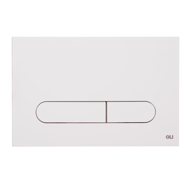 Placa de acionamento para sanita suspensa 23x15 cm branco Oli Bound