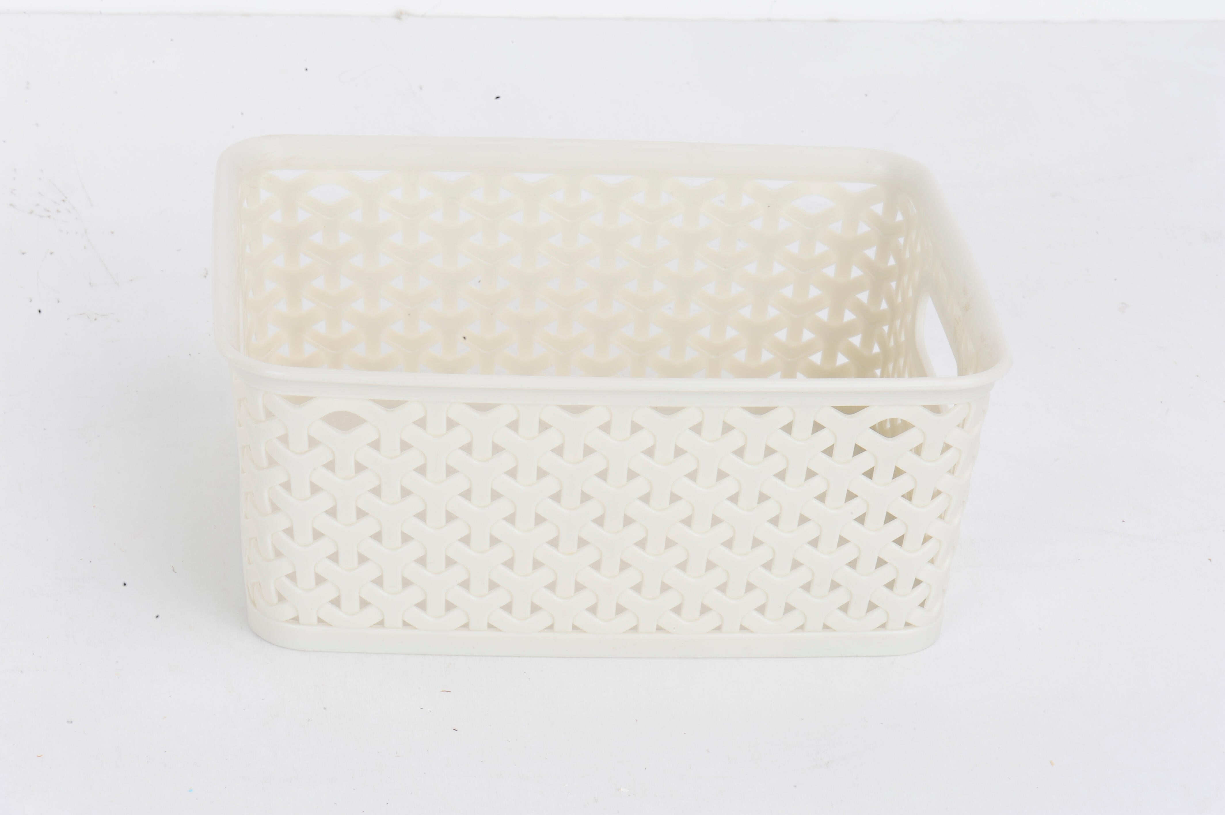Cesto para roupa suja 19.6x10.2x25.5 cm bege Curver Knit - 4