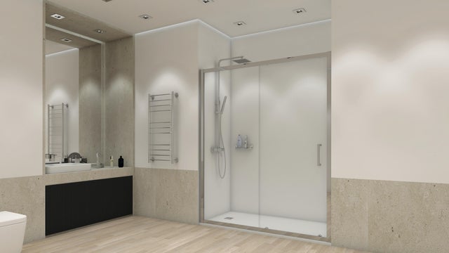 Frontal de duche 87x91 cm cavado de correr