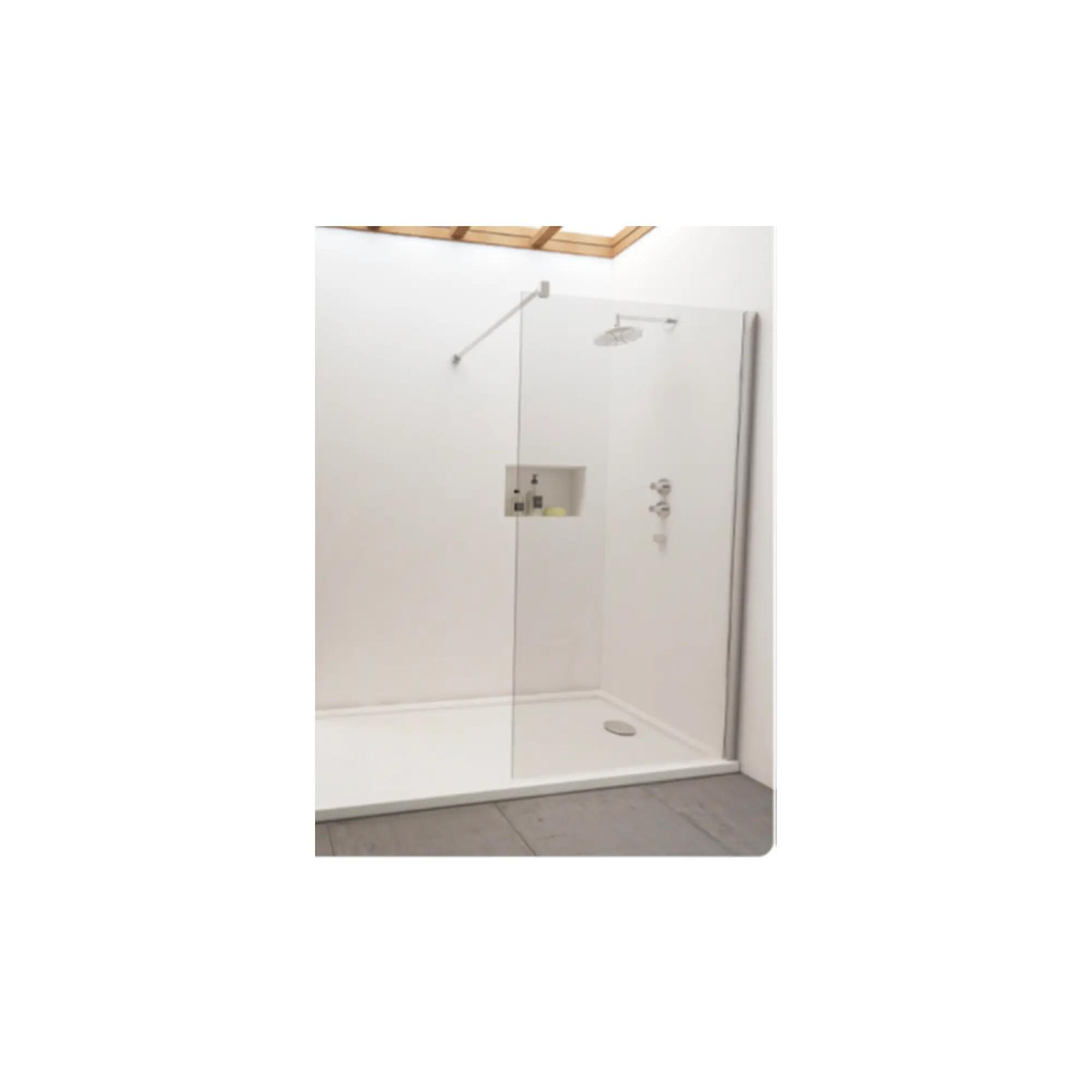 Cabine de duche Painel fixa 100cm transparente cromado Leci A - 2