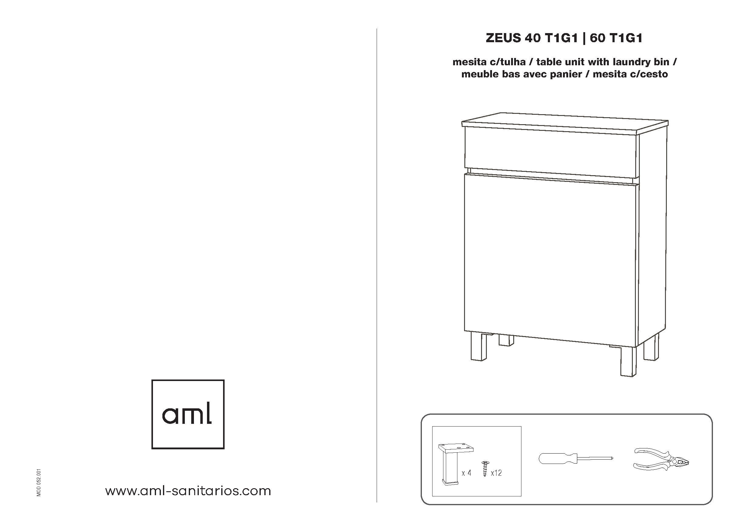 Móvel coluna arrumação casa de banho com cesto 60x32x72,5 cm cinzento escuro Zeus - 5