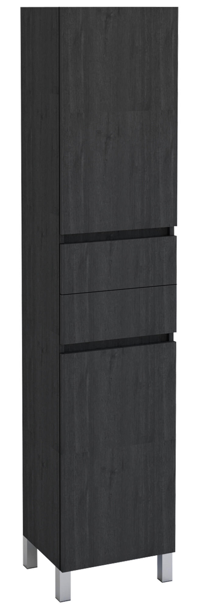 Móvel coluna arrumação casa de banho 40x172x31,5 cm cinzento escuro Zeus - 2
