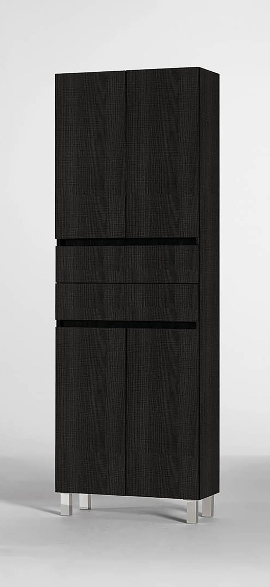 Móvel coluna arrumação casa de banho 60x172x31,5 cm cinzento escuro Zeus - 10
