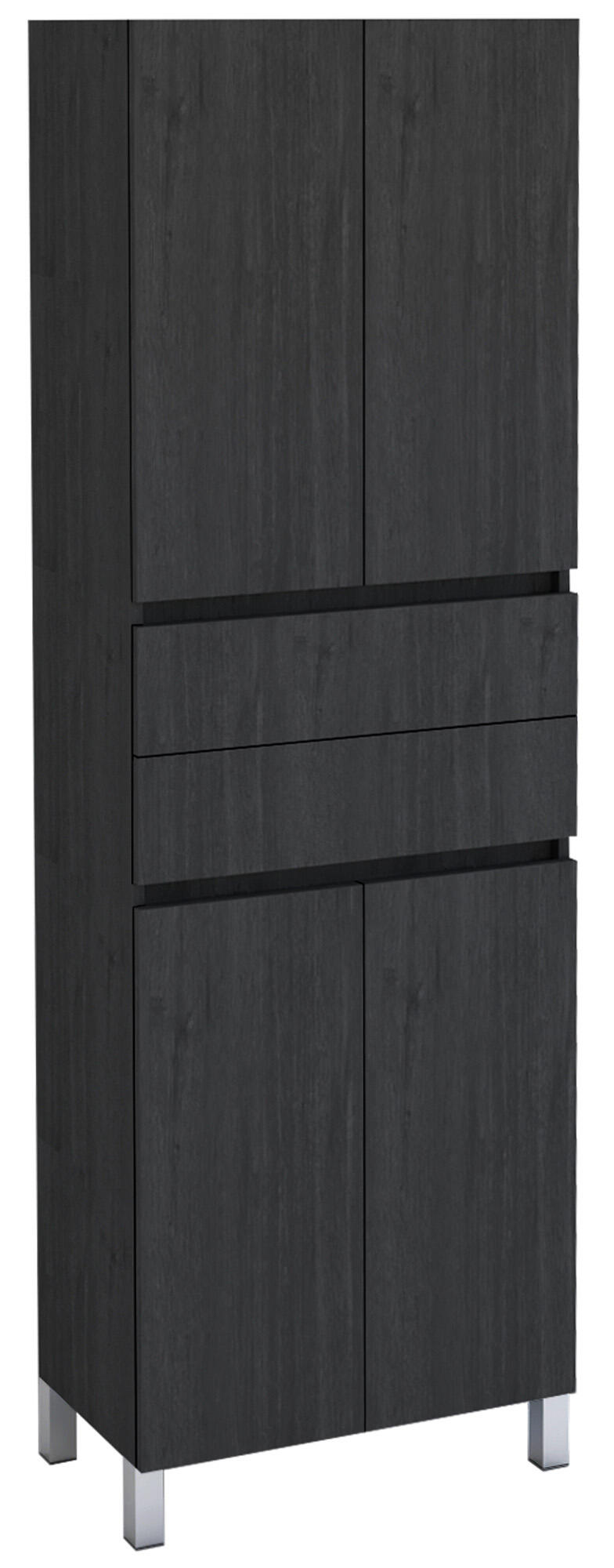 Móvel coluna arrumação casa de banho 60x172x31,5 cm cinzento escuro Zeus - 2