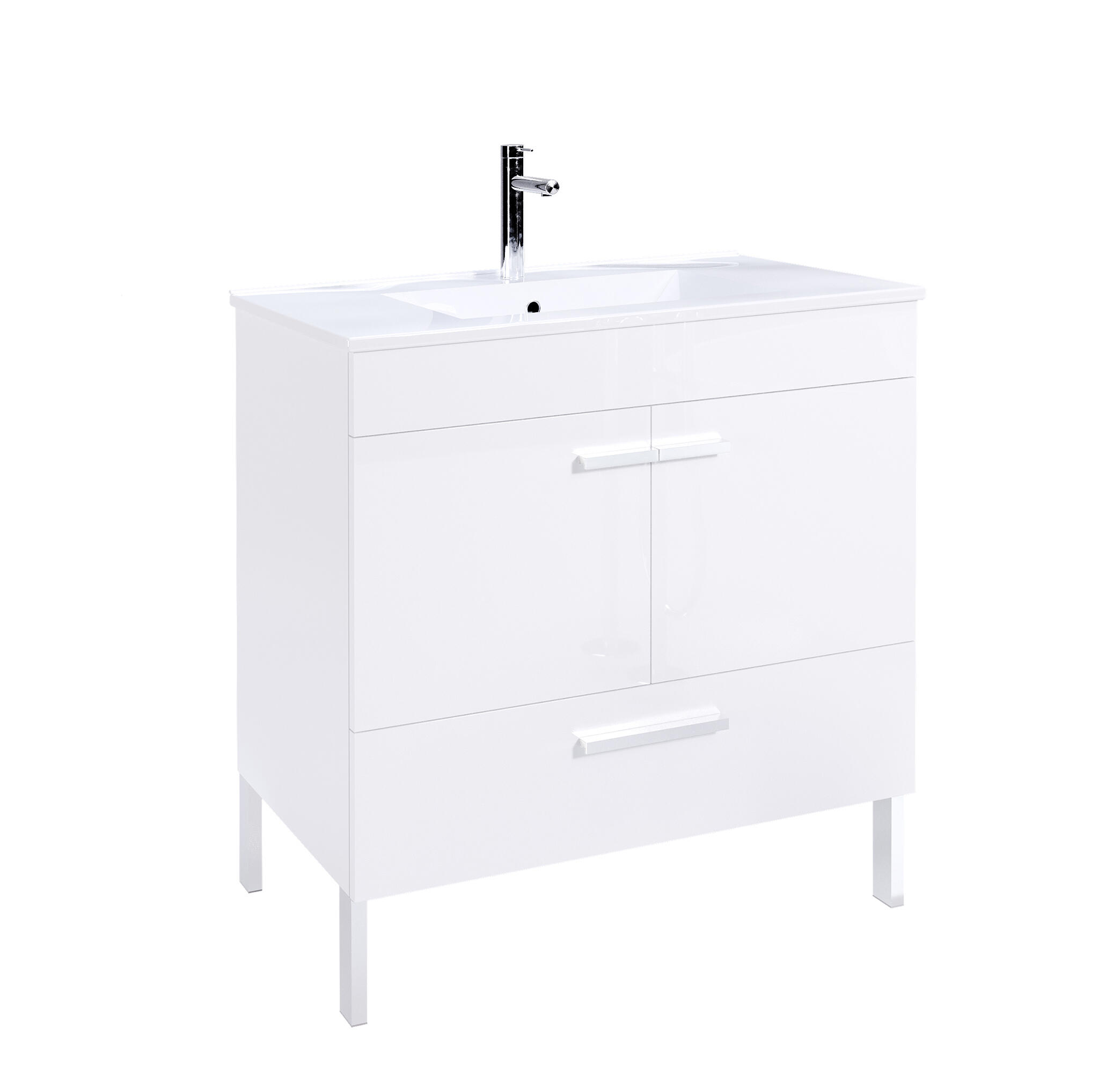 Móvel com lavatório ARRÁBIDA 80 CM BRANCO - 3