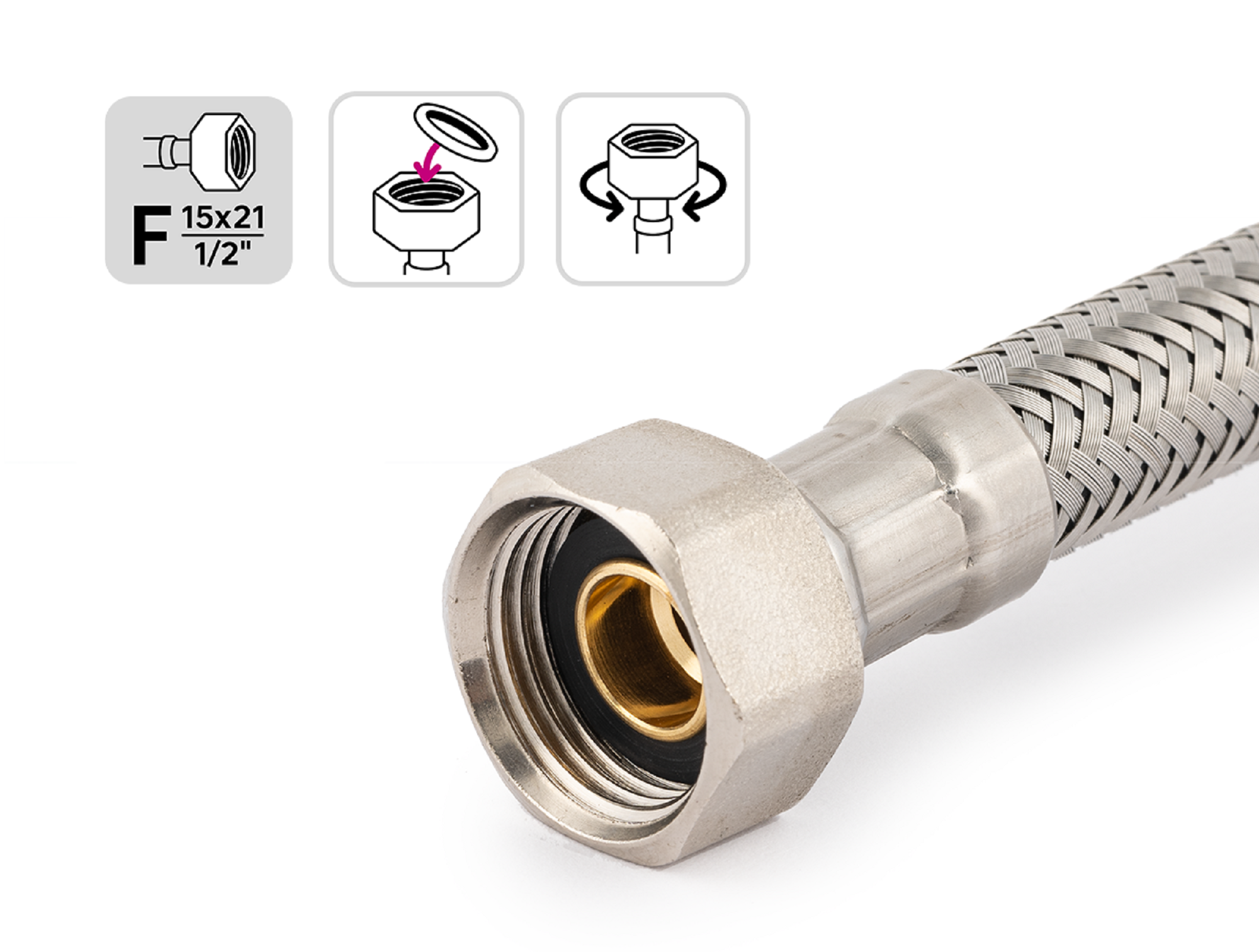 Bicha Equation inox f1/2 - m10 l50 dn8 30cm - 9
