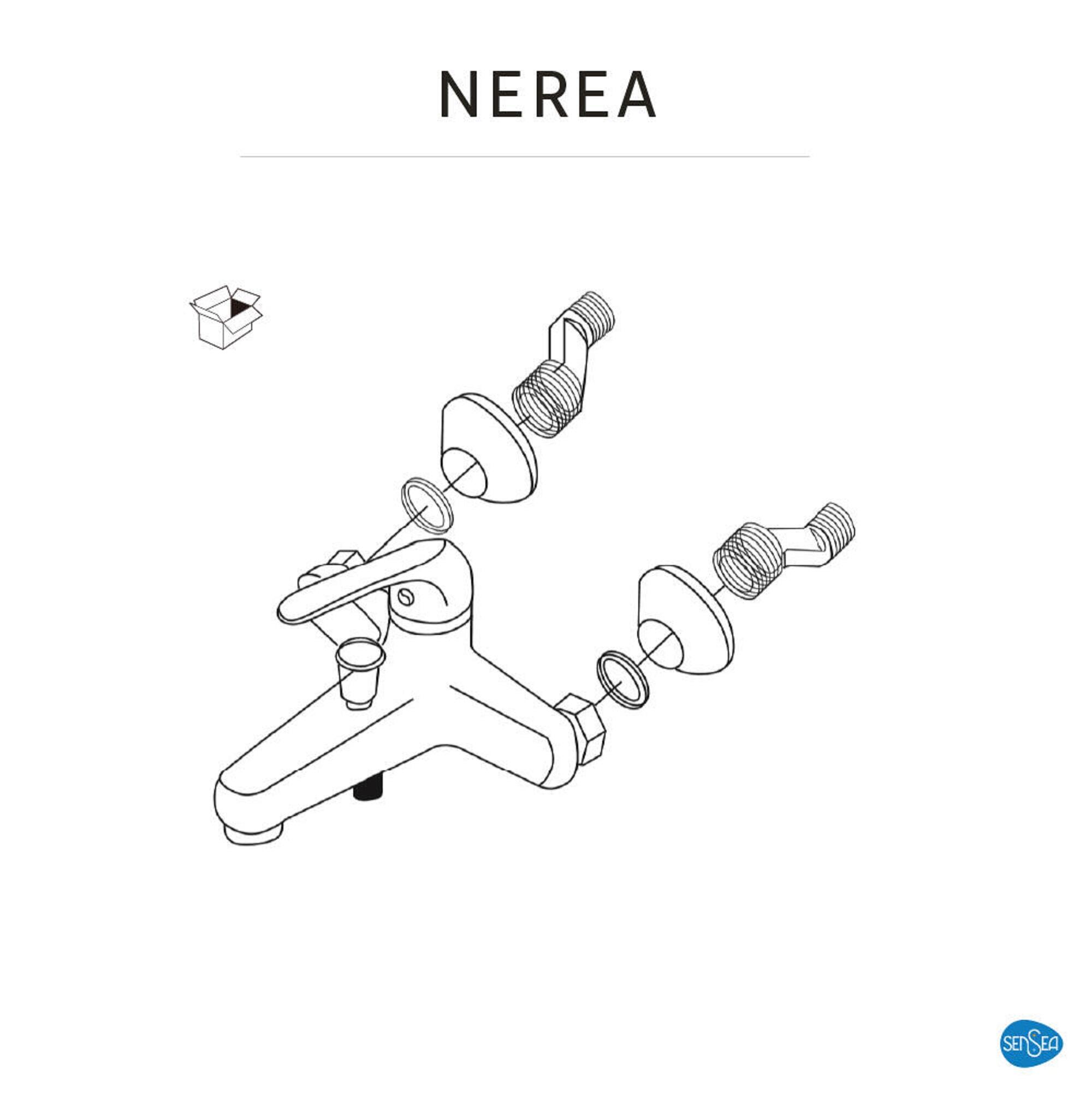 Torneira para banheira monocomando cromado Nerea - 2