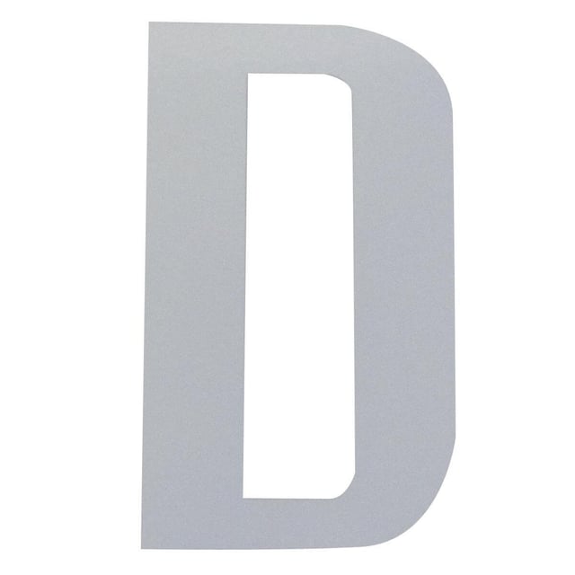 Lettera D adesivo, 3 x 2 cm