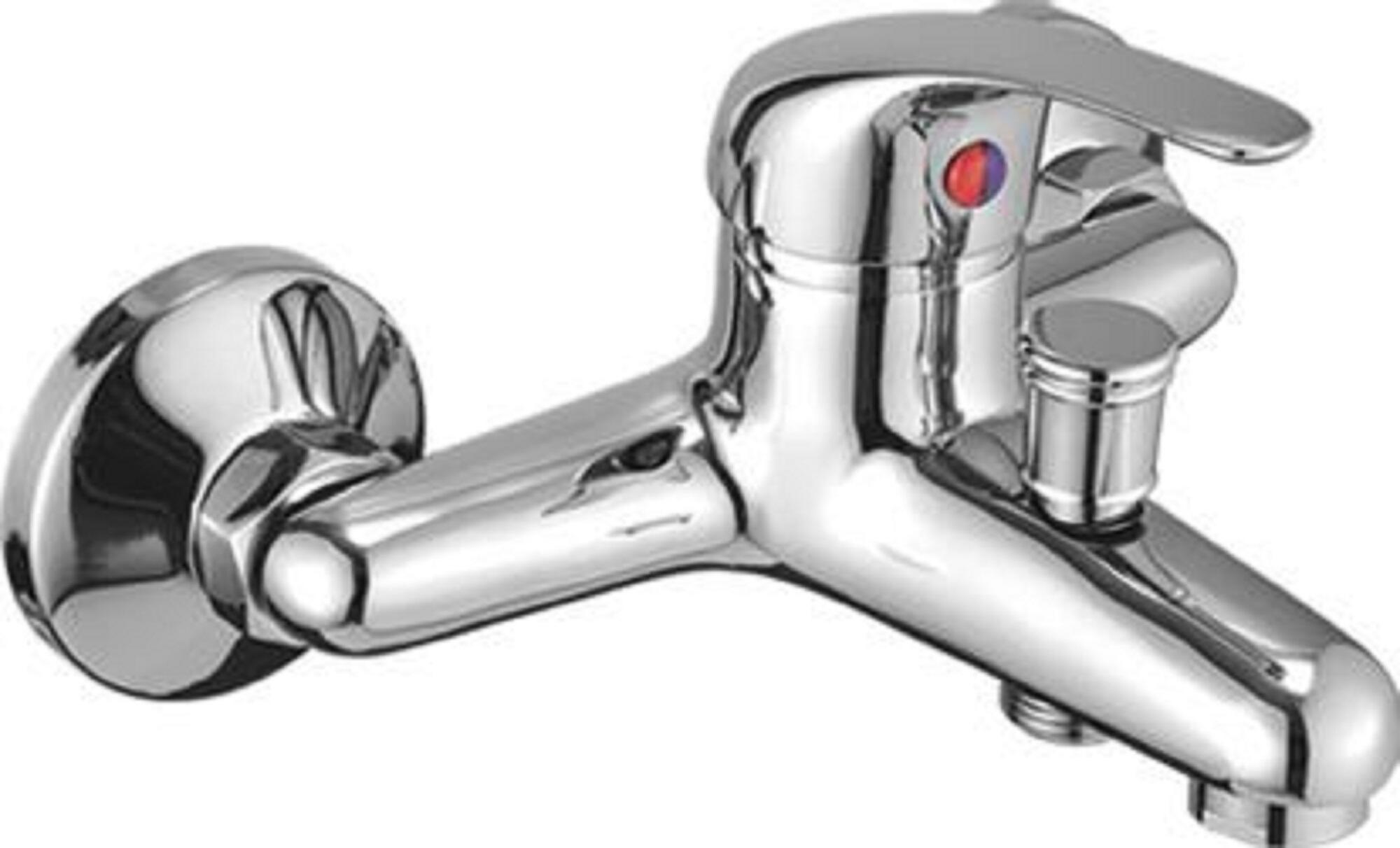 Grifo de bañera monomando Nerea cromo brillo Latón - 3