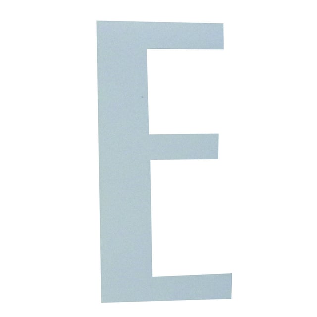 Lettera E adesivo, 15 x 10 cm