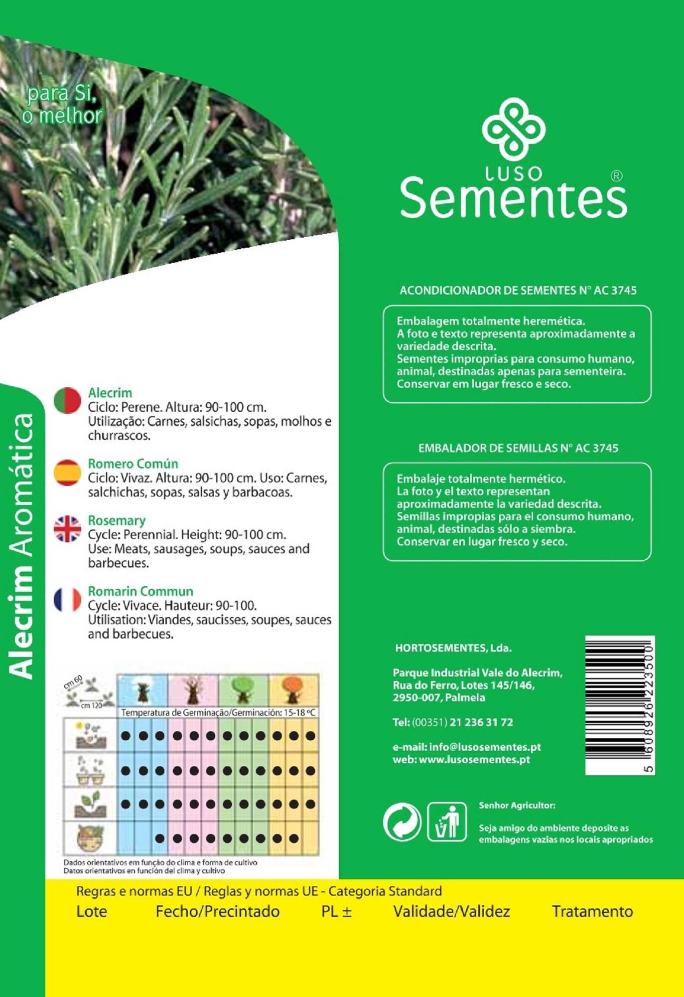 Sementes de alecrim LUSO SEMENTES AROMÁTICA - 2