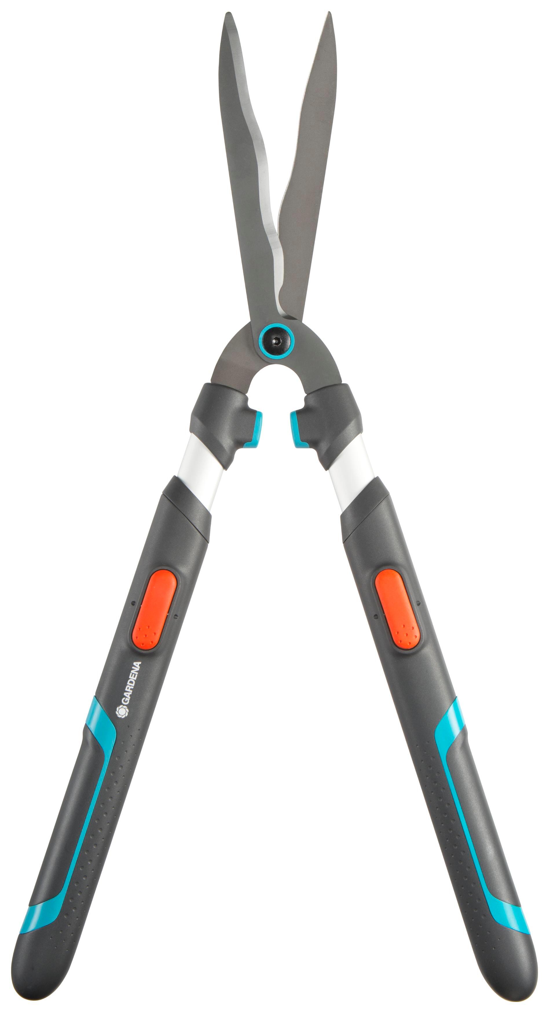 Cesoia tagliasiepi con lama curva da 23 cm in acciaio GARDENA TeleCut, per rami da 20 mm - 10