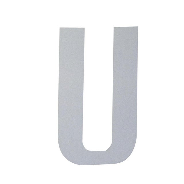 Lettera U adesivo, 15 x 10 cm