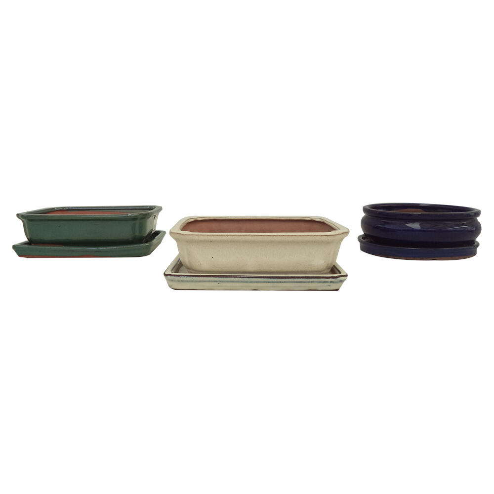Vaso e prato CERÂMICA VERDE 19 A 22CM - 3
