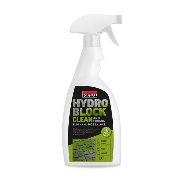 Tratamento de musgo Soudal Hydroblock Clean 1L